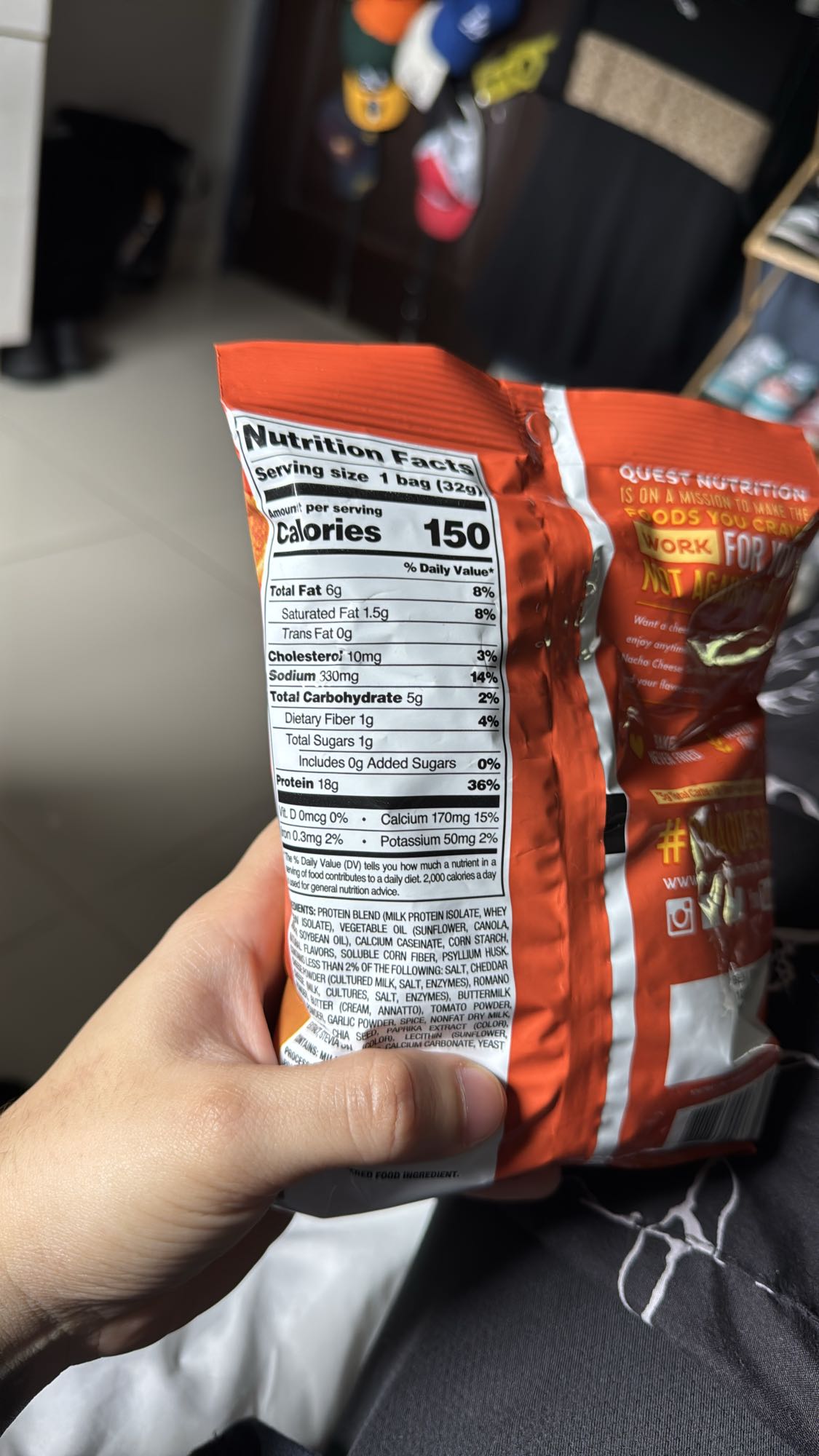 snack de queso proteico