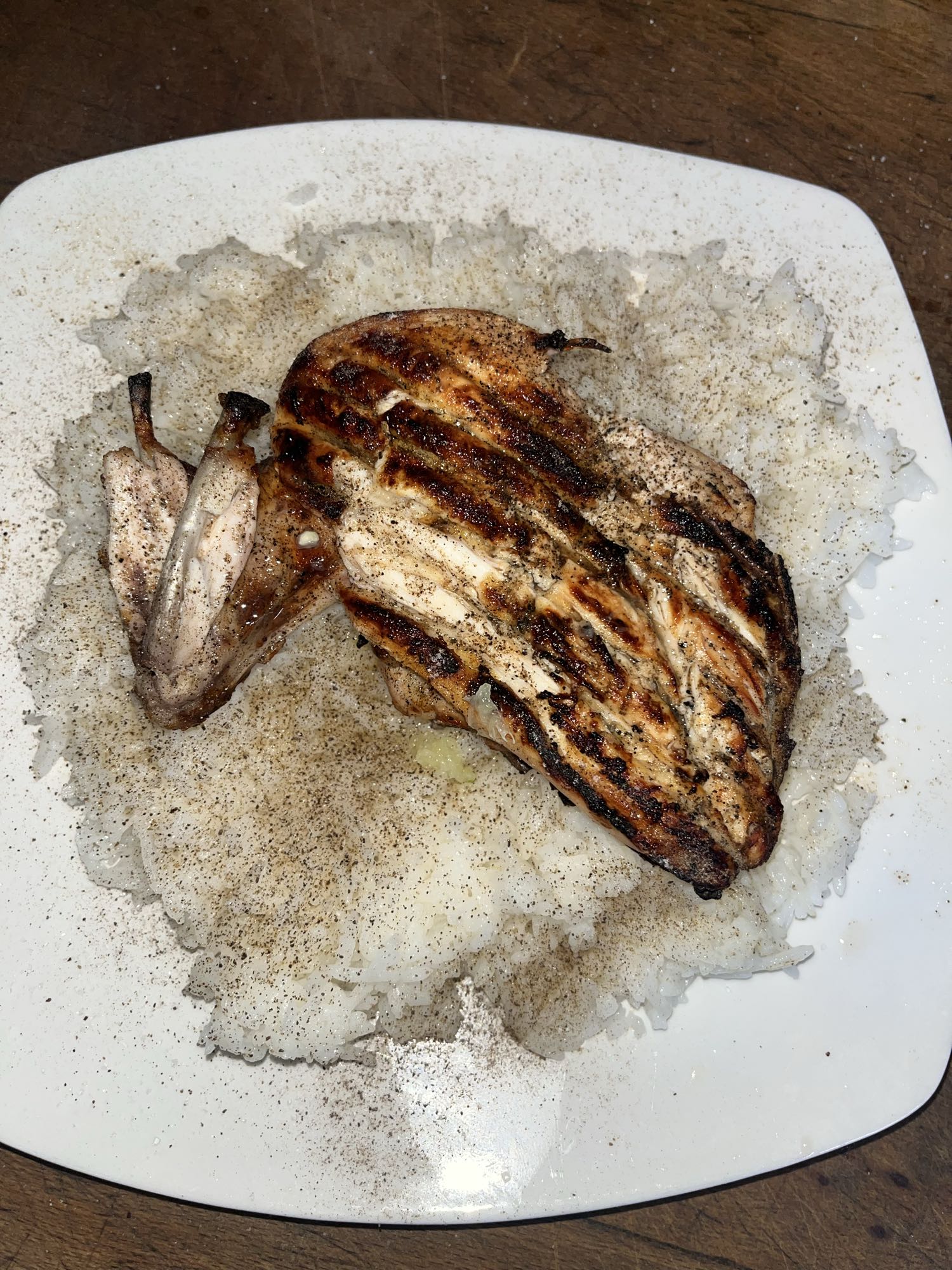 دجاج مشوي مع أرز