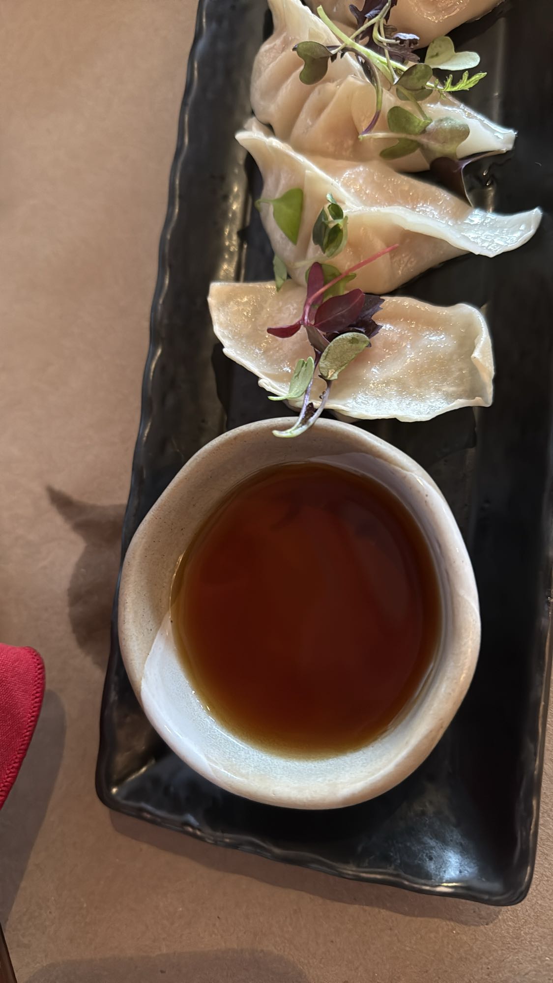 Raviolis vapeur avec sauce soja