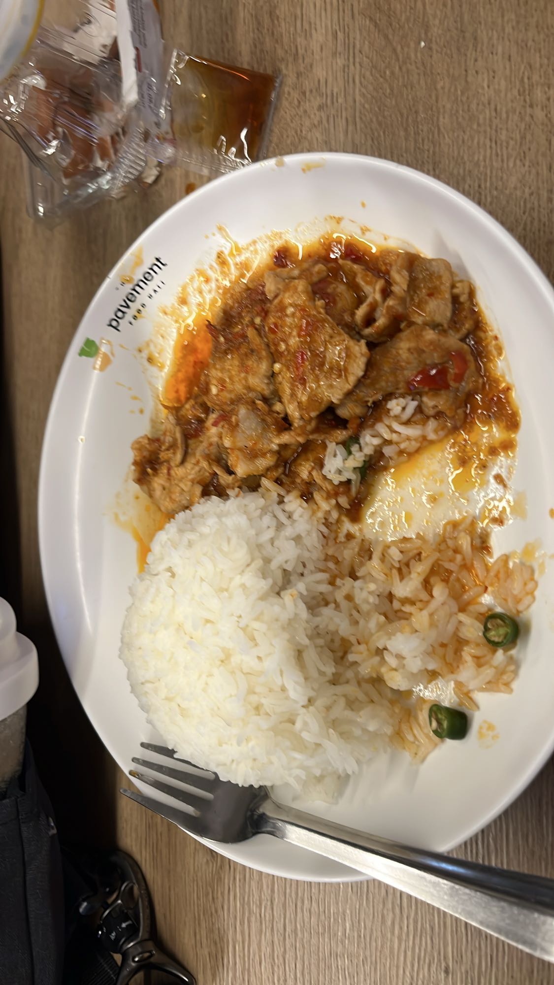 Spicy pork with rice