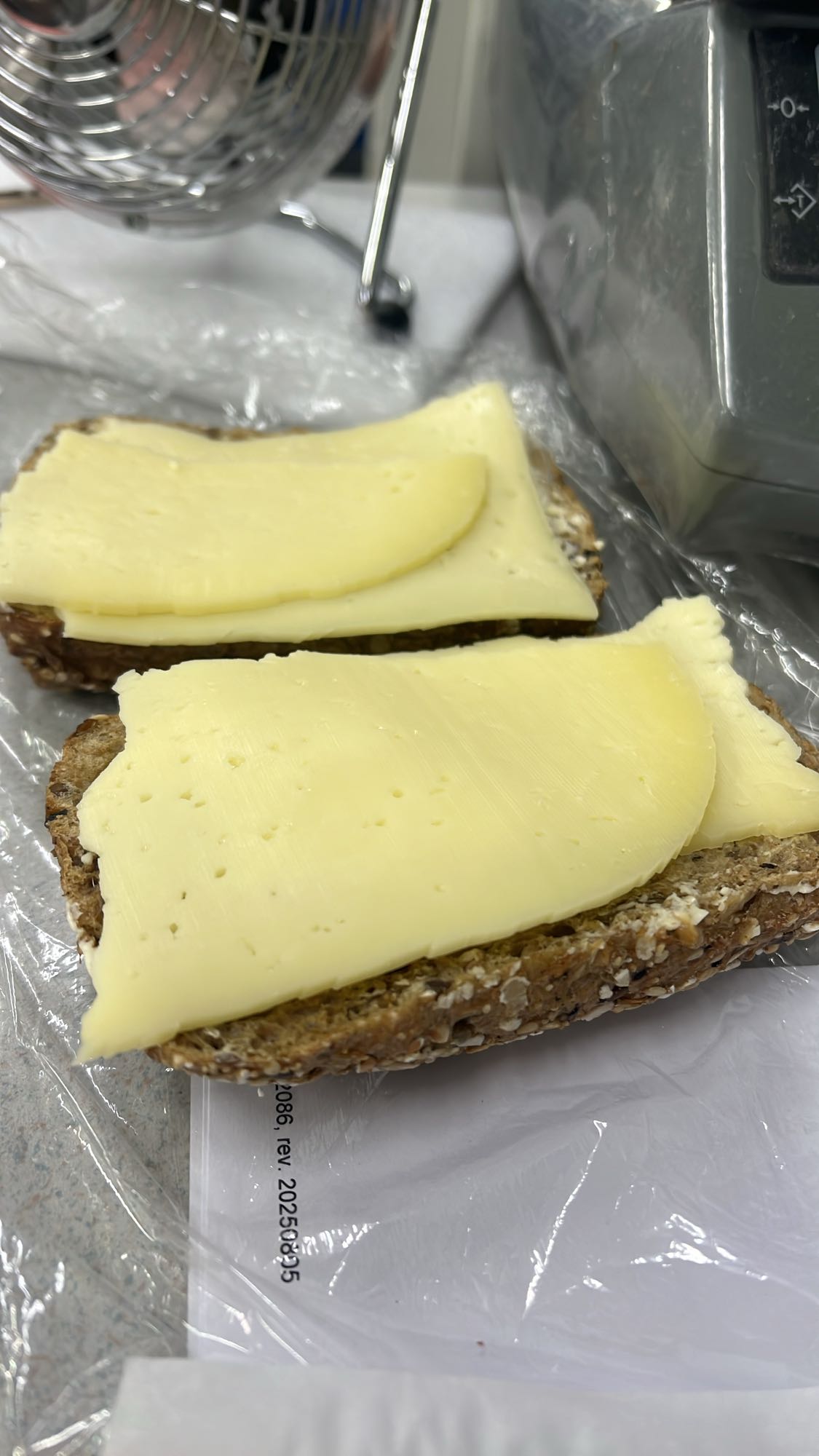 Kaas op volkorenbrood