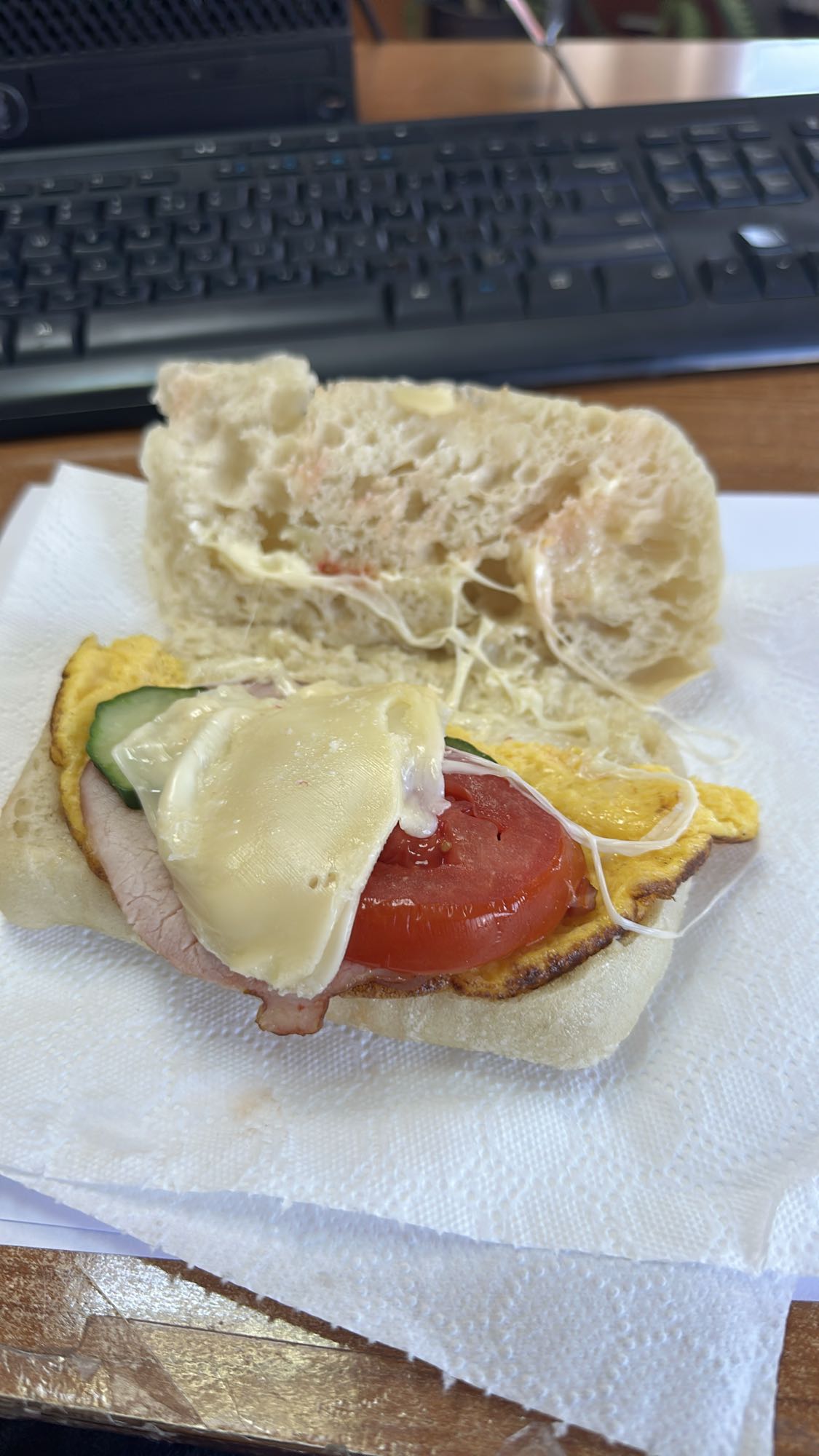 Ham Egg Cheese Sandwich