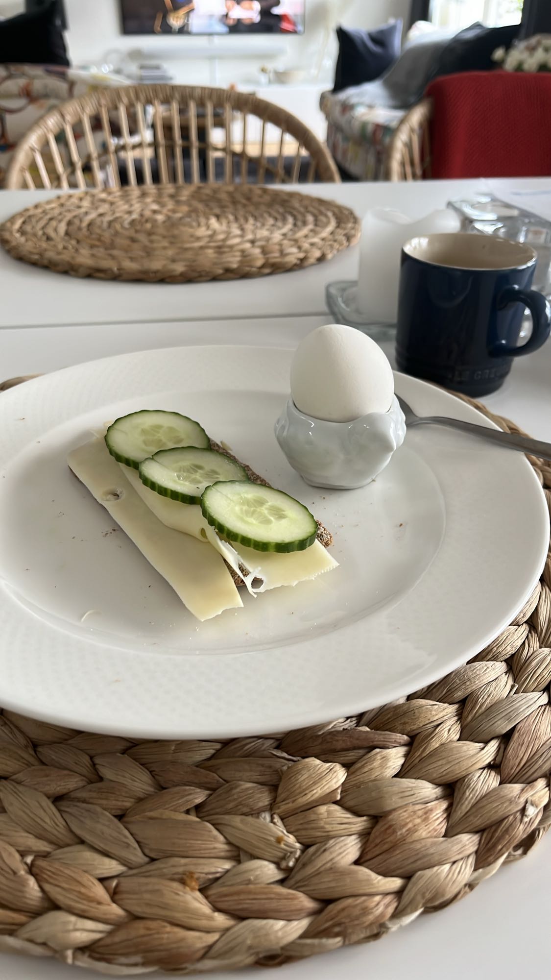 Knäckebröd med ost & ägg