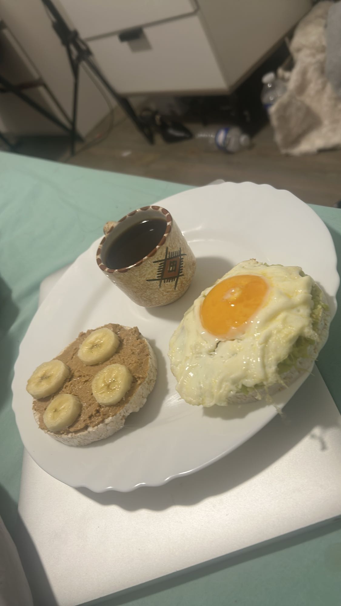 Tartines œuf et banane