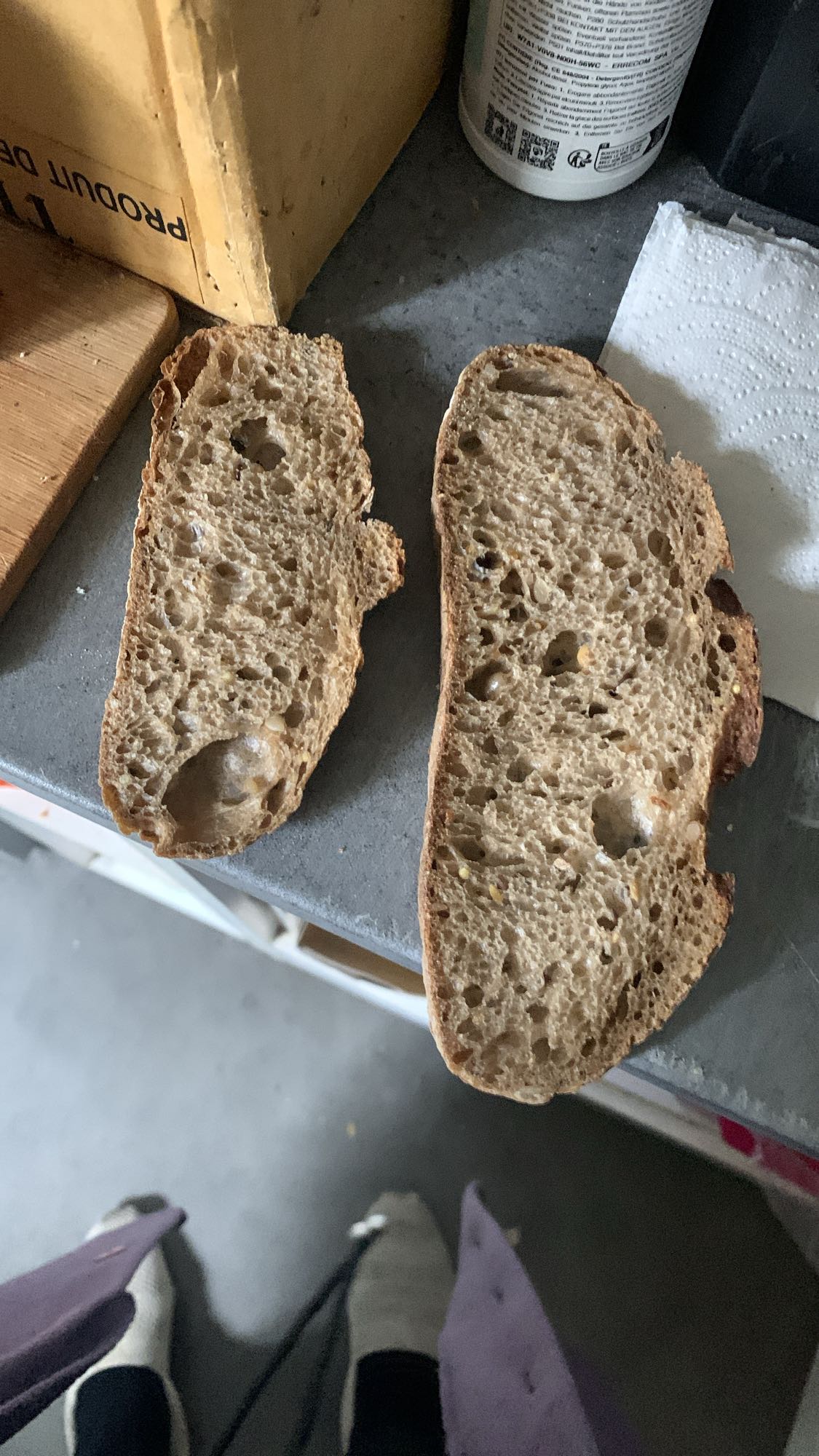 Tranches de pain complet