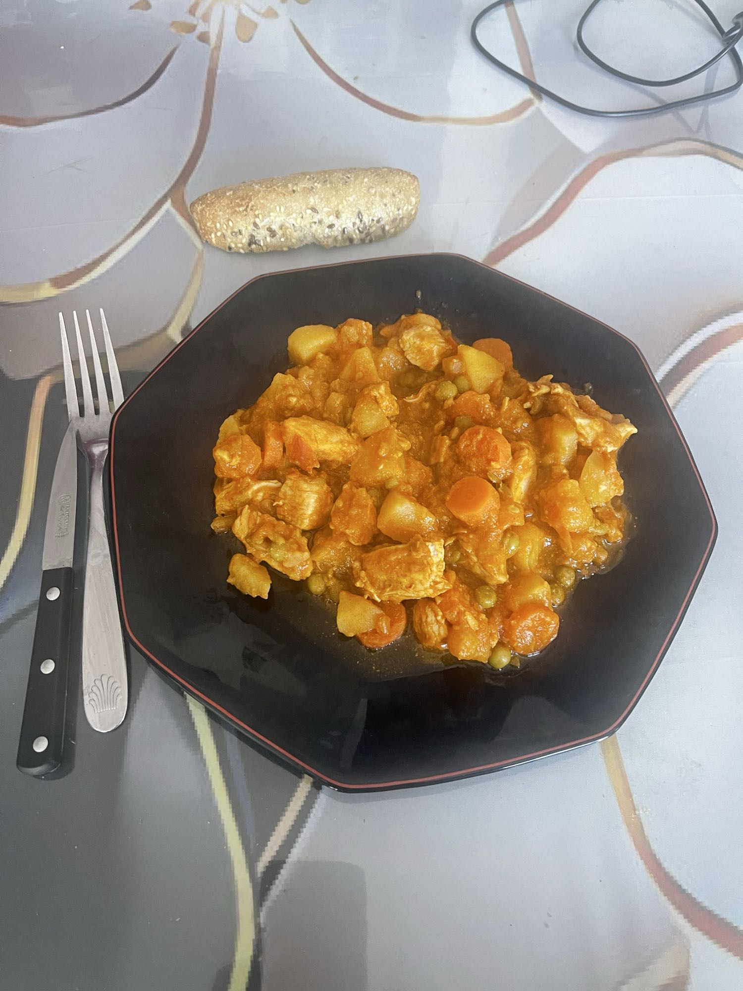 Ragoût de poulet et légumes