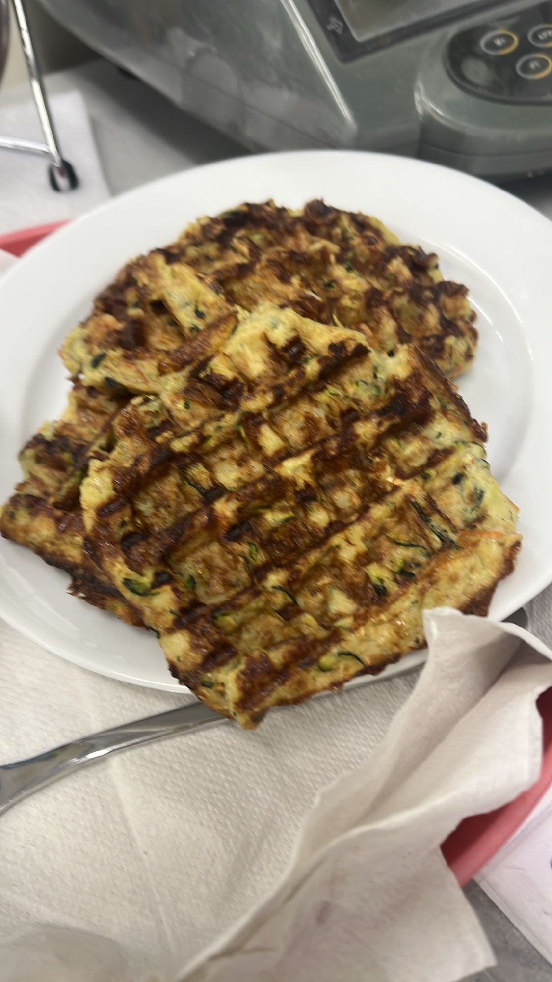 Courgette wafels