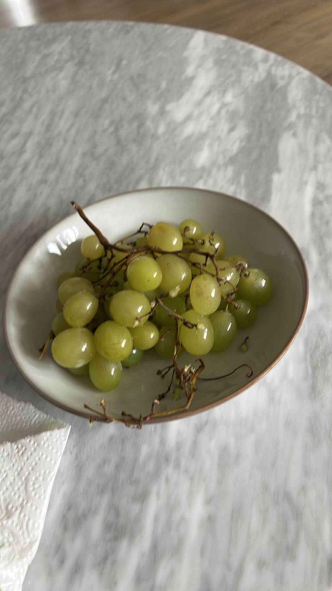 Grüne Trauben Snack