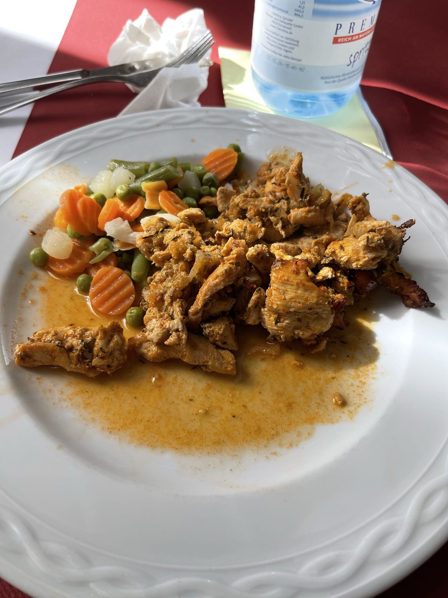 Hähnchen mit Gemüse