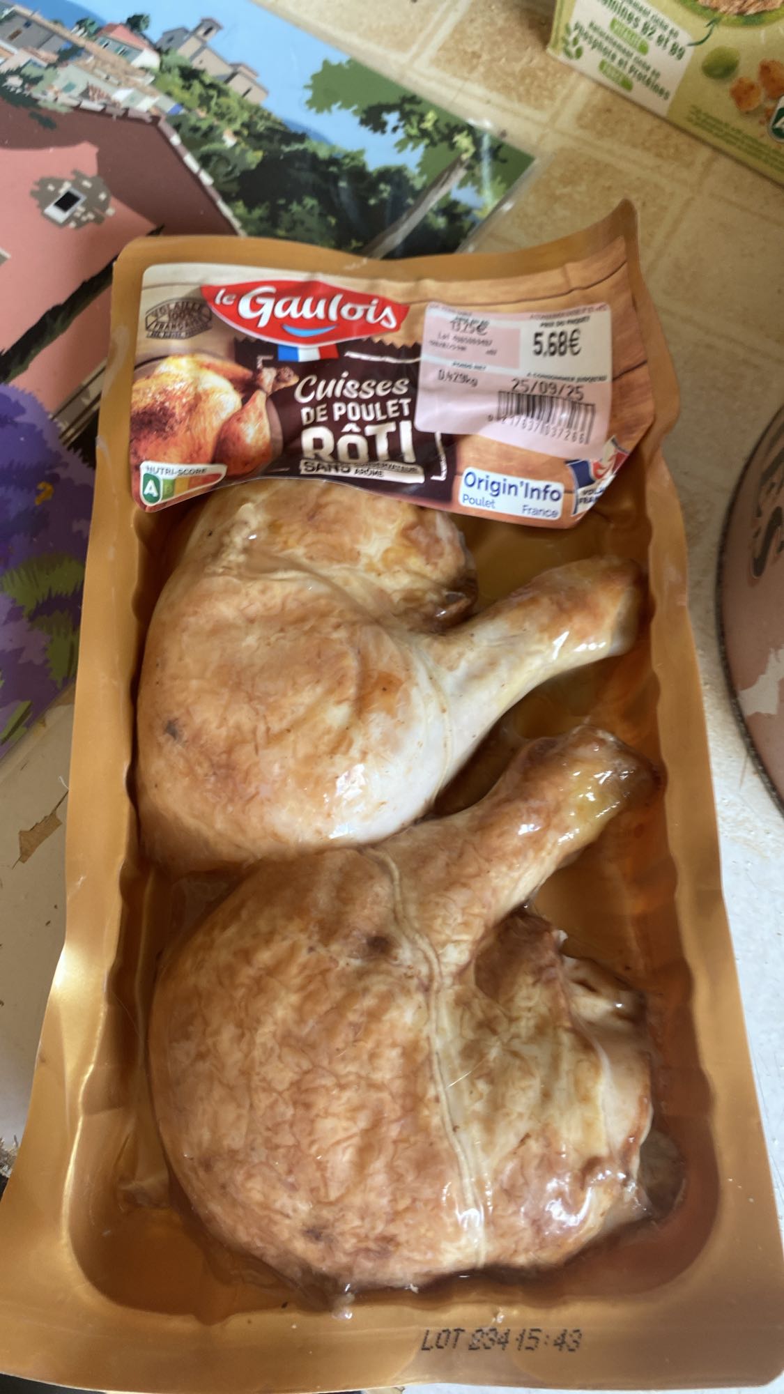 Cuisses de poulet rôti