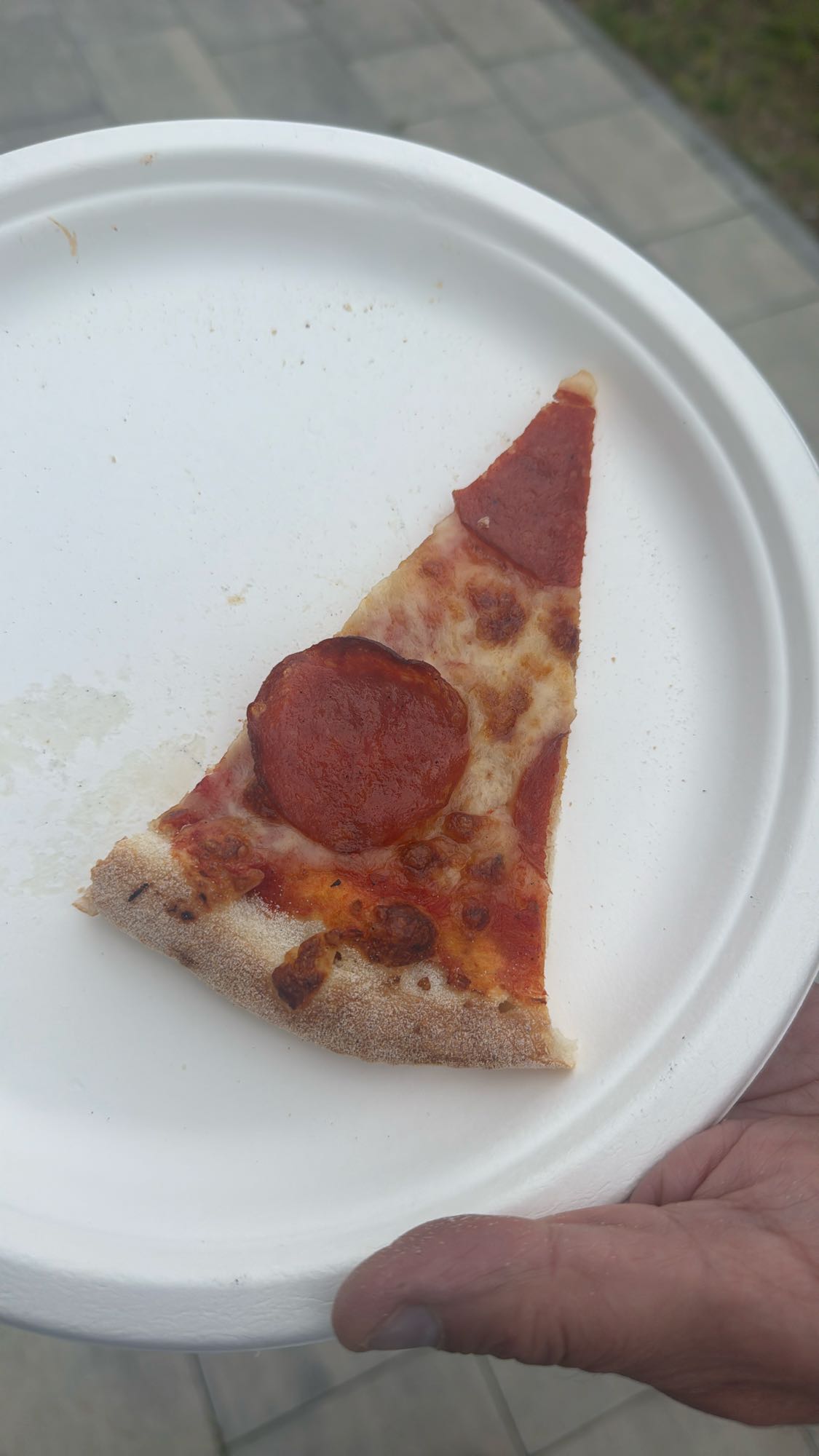 Kawałek pizzy pepperoni