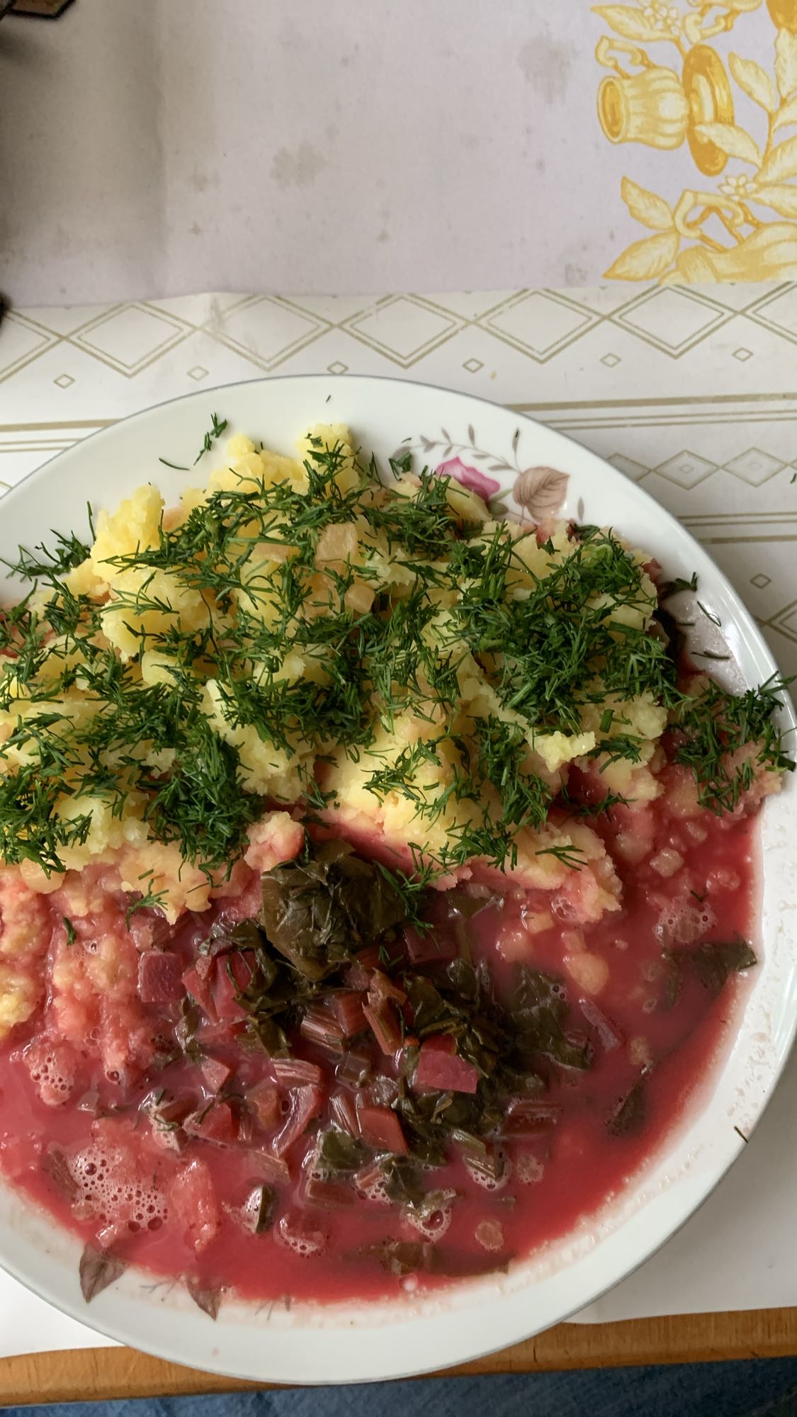 Ziemniaki z botwinką