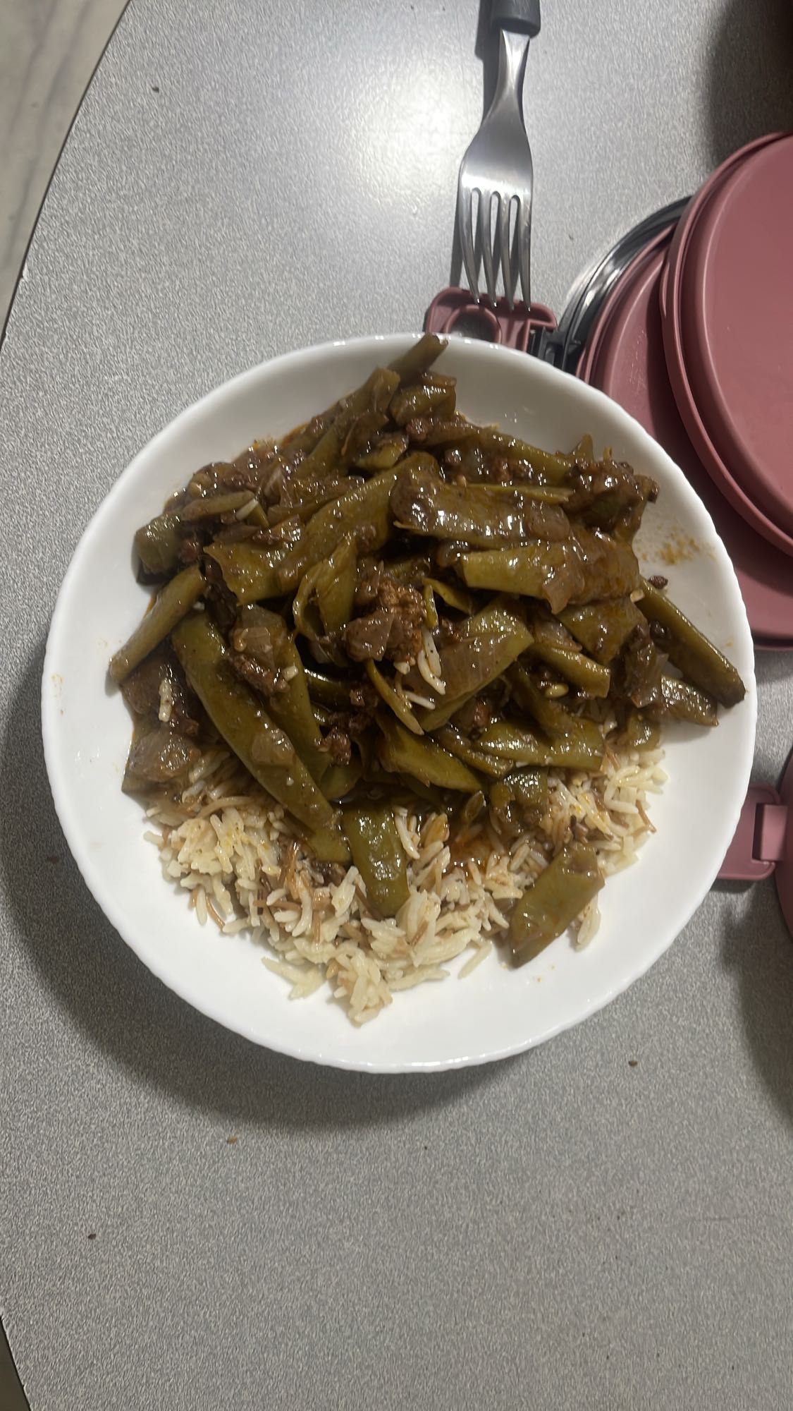 Beef & Green Bean Rice