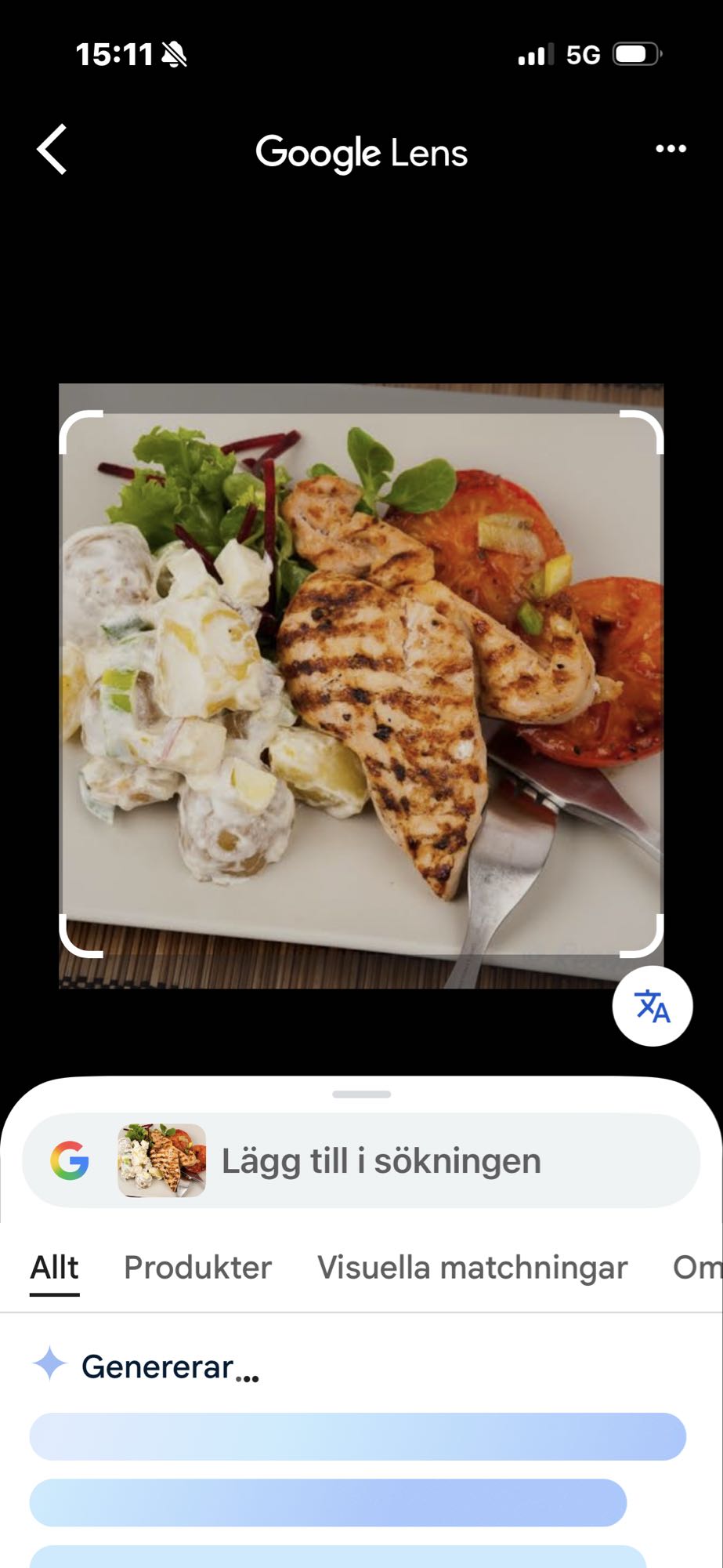 Grillad kyckling med potatissallad