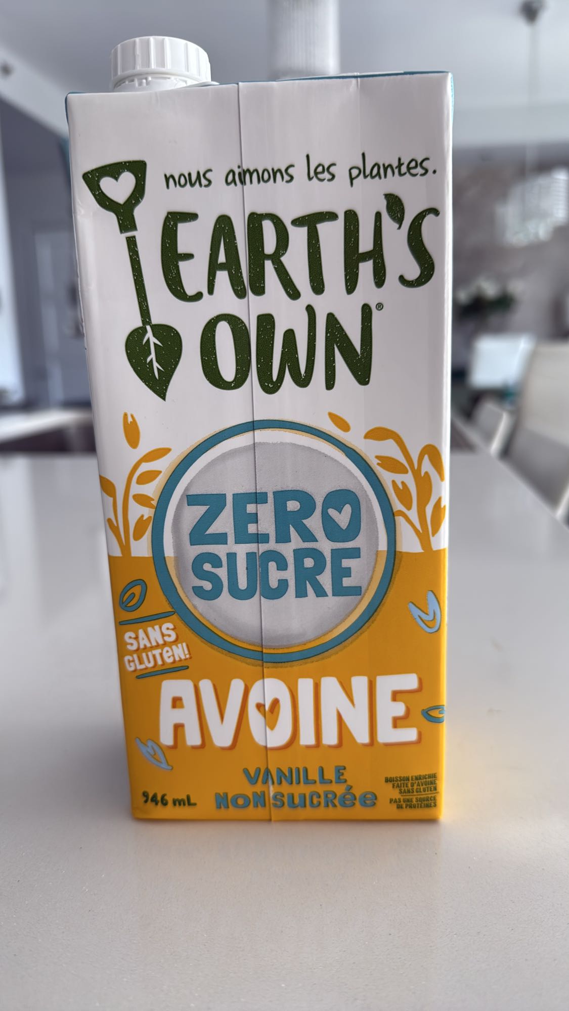 Une 1/2 tasse de boisson d’avoine