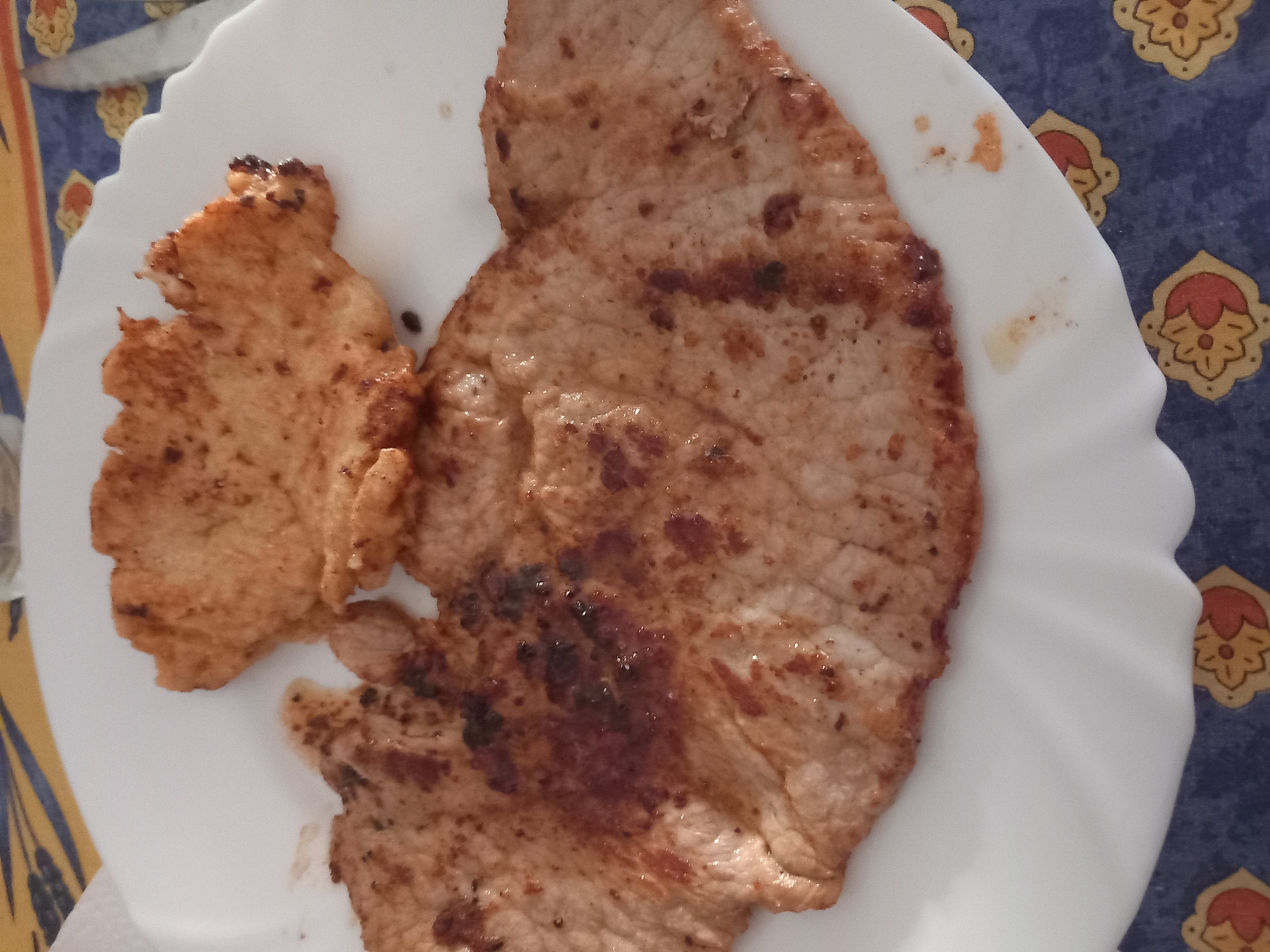 Escalope de porc grillée