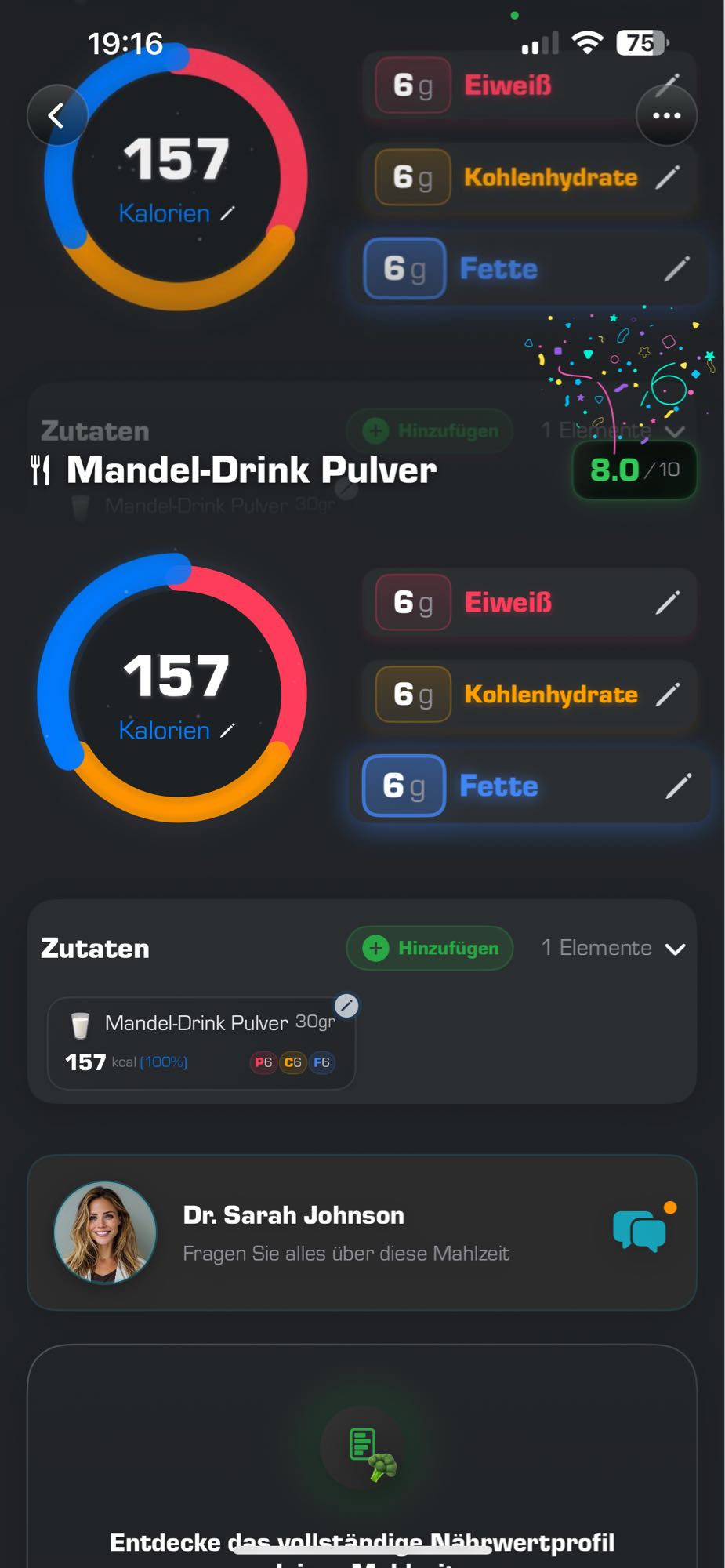 Mandel-Drink Pulver