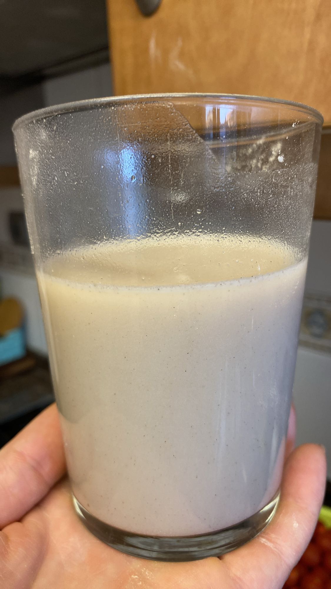 batido de proteína con agua