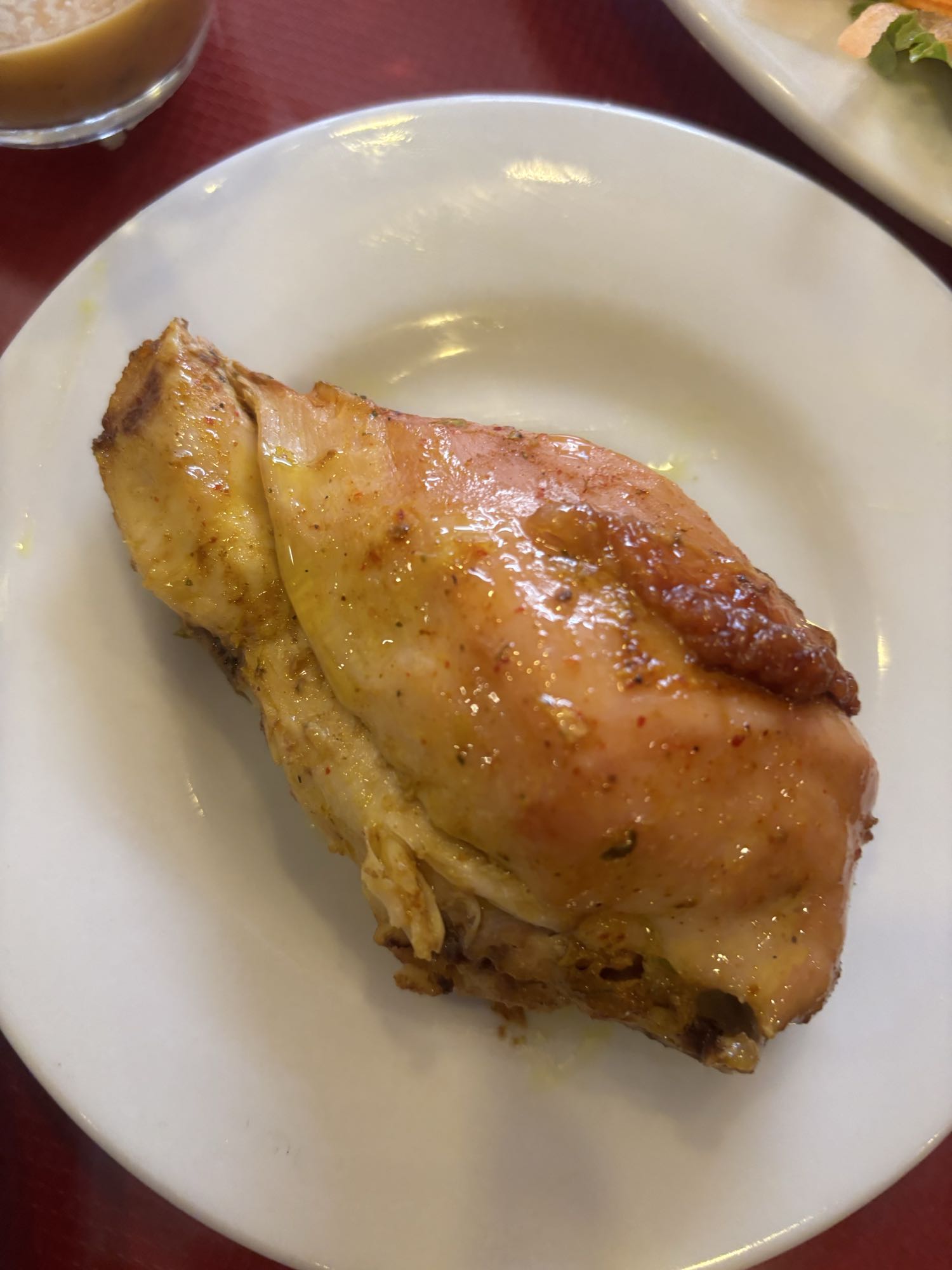 Muslo de pollo asado