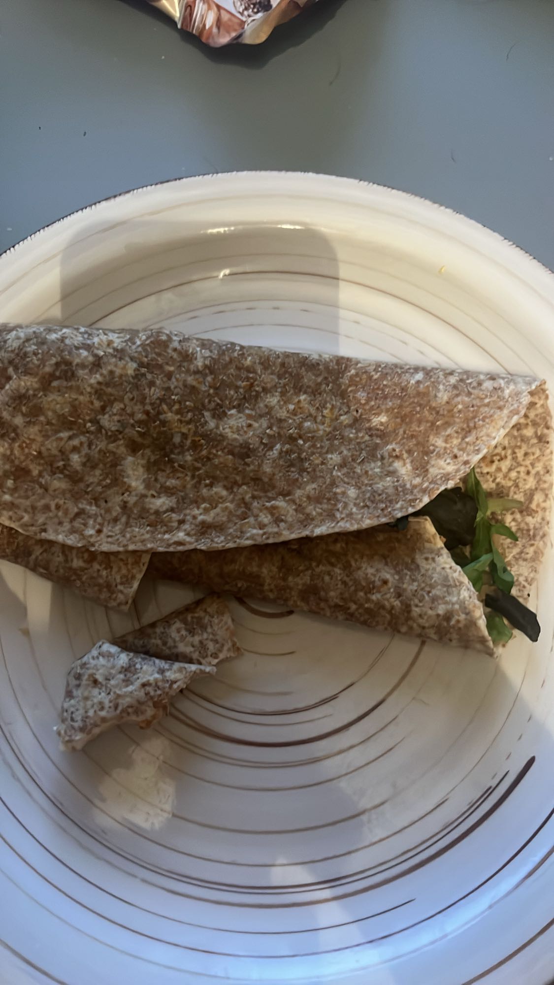 wrap integral con verduras