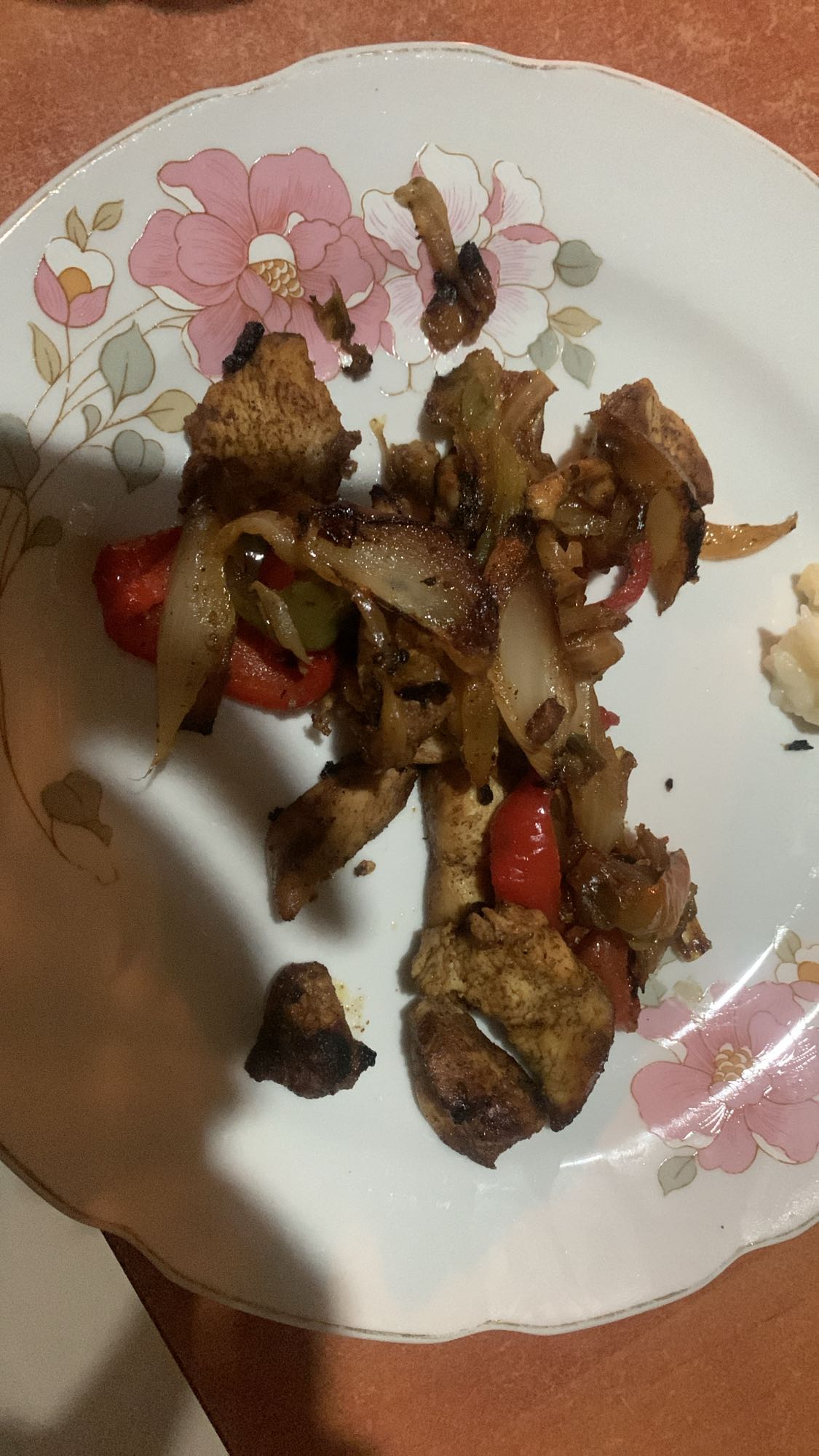 Chicken stir fry plate