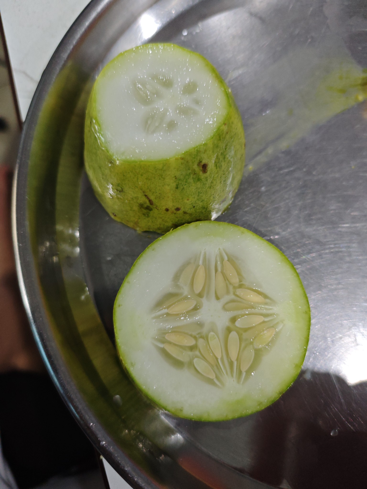 Sliced cucumber