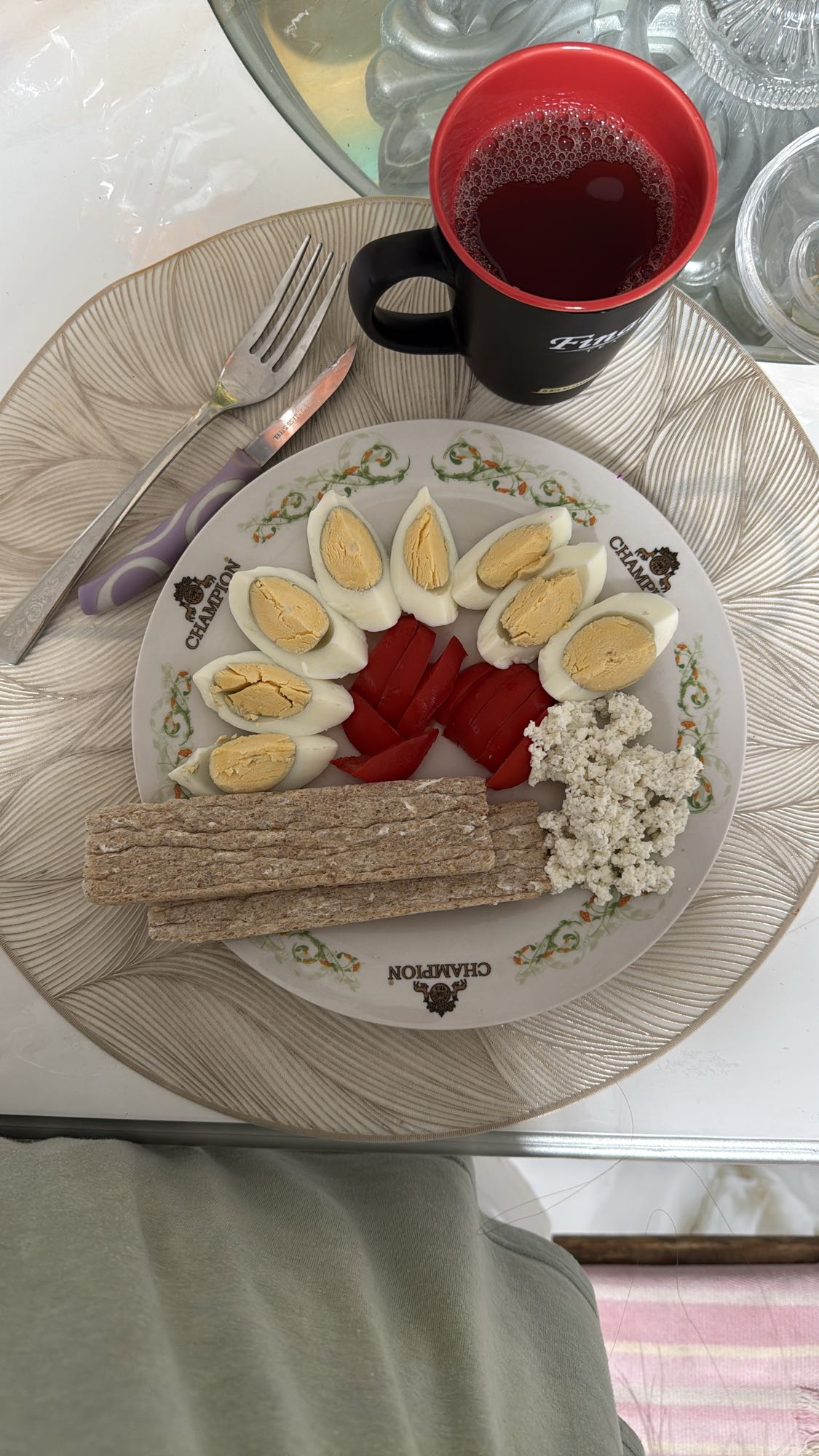 Yumurta ve Kraker Tabağı