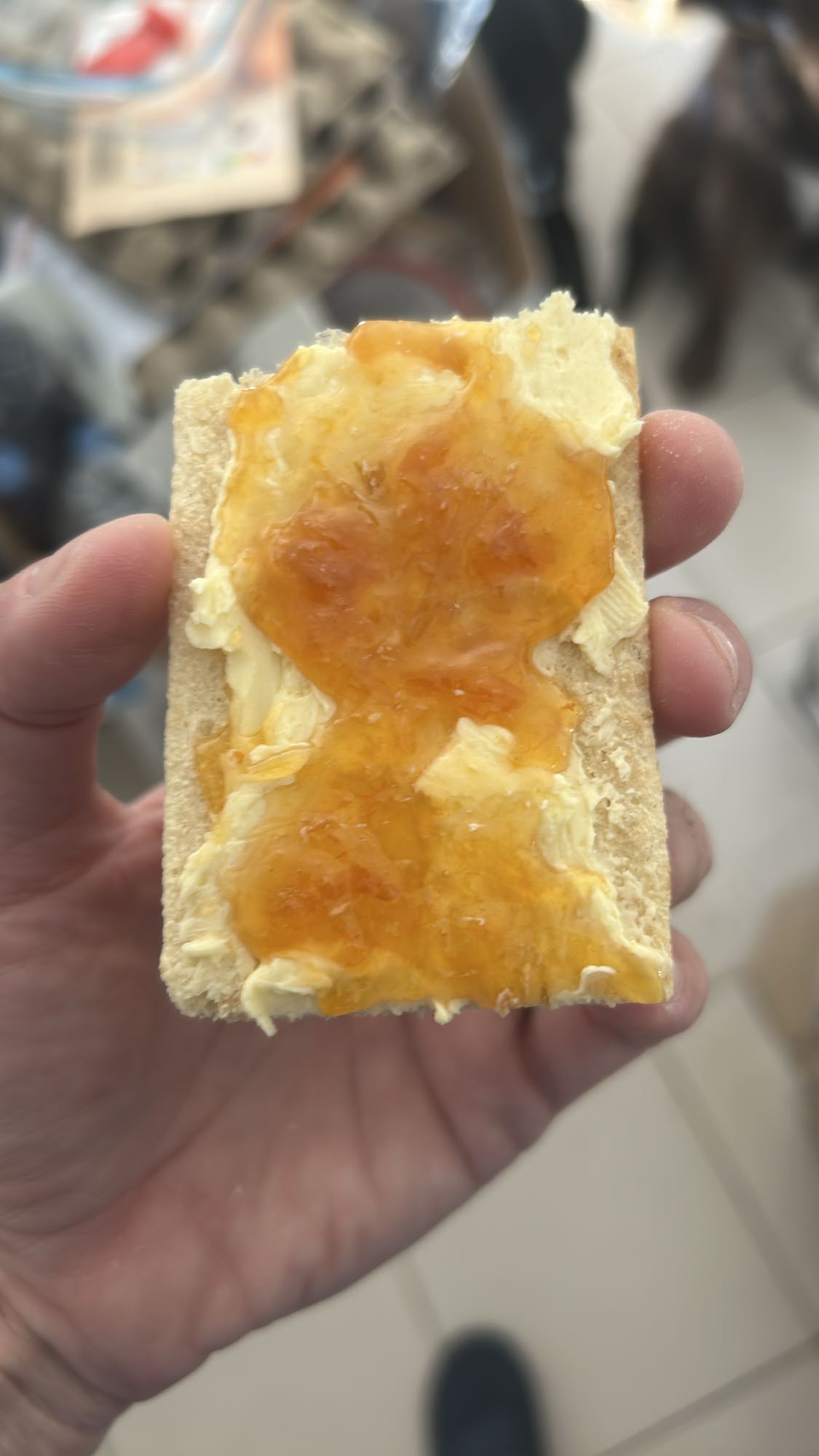 Tartine craquante beurre confiture