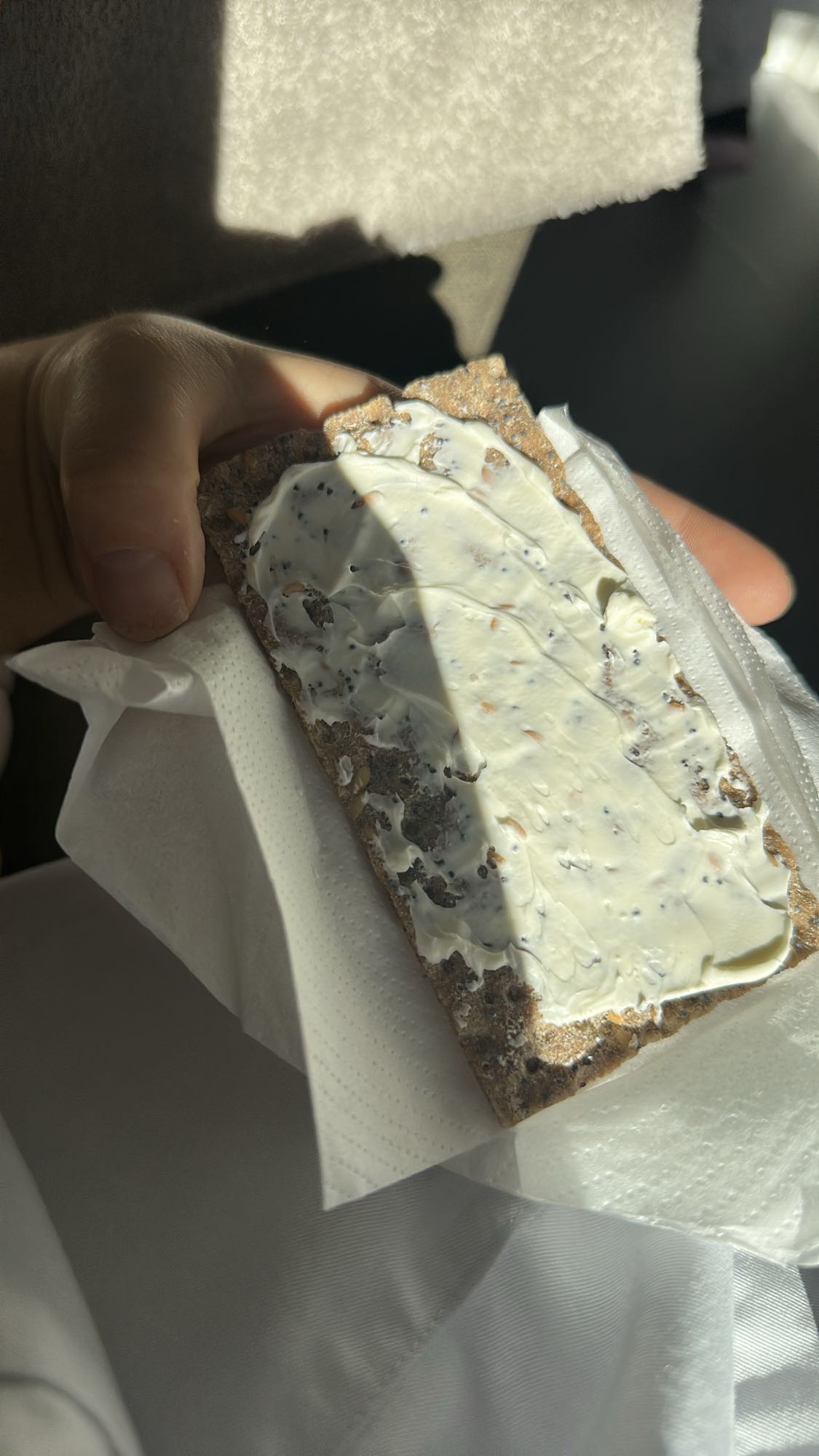 Knäckebröd med färskost