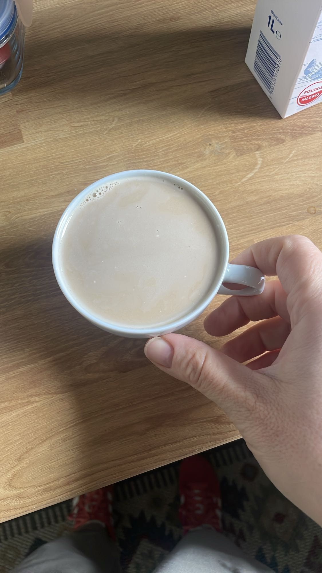 kawa z mlekiem