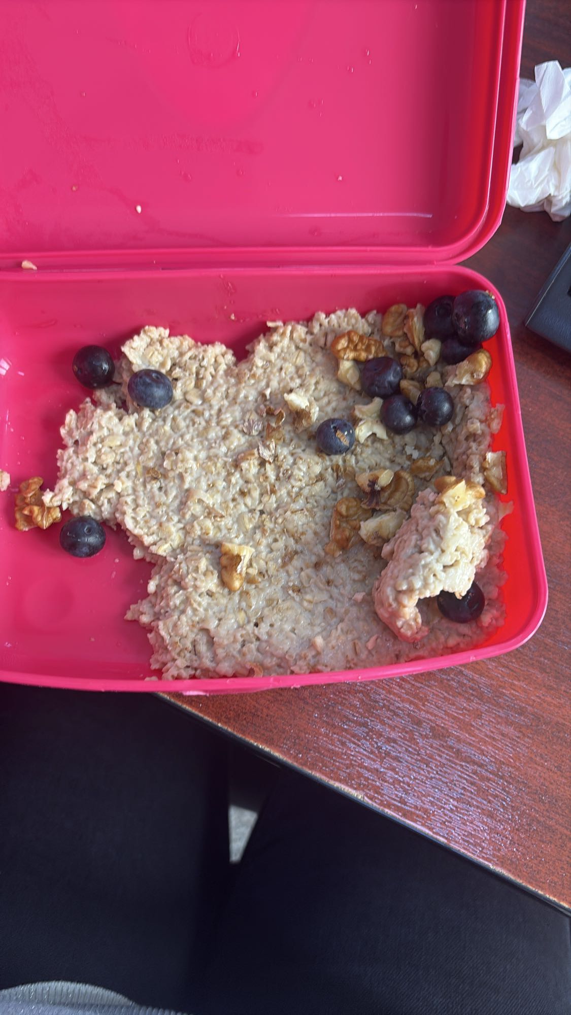 Terci de ovăz cu nuci și afine