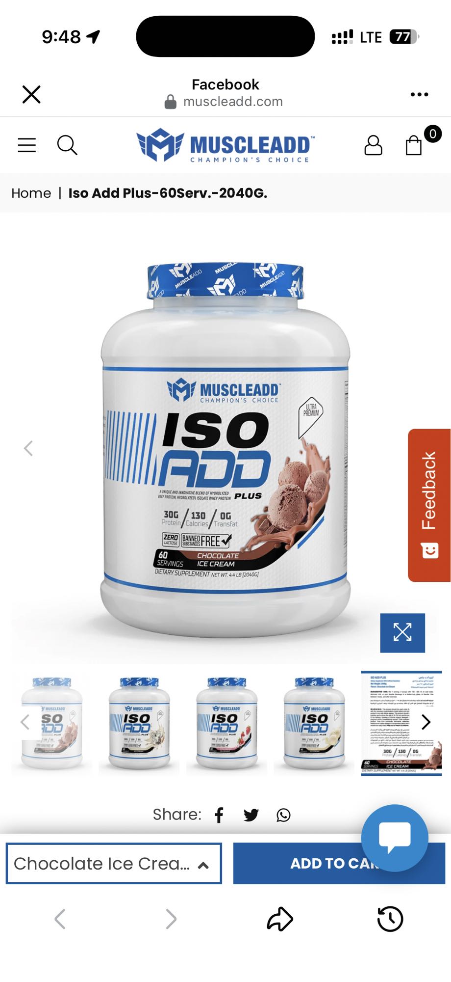 Chocolate Protein Shake