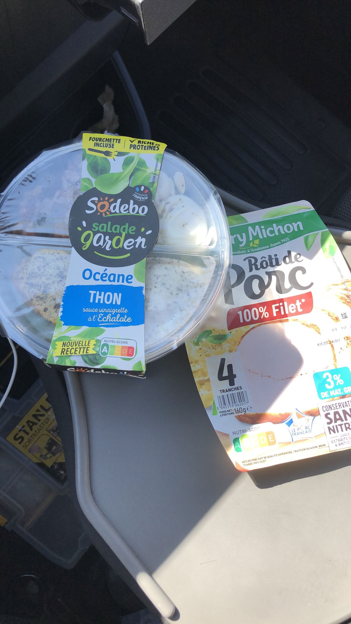 Salade thon et rôti porc