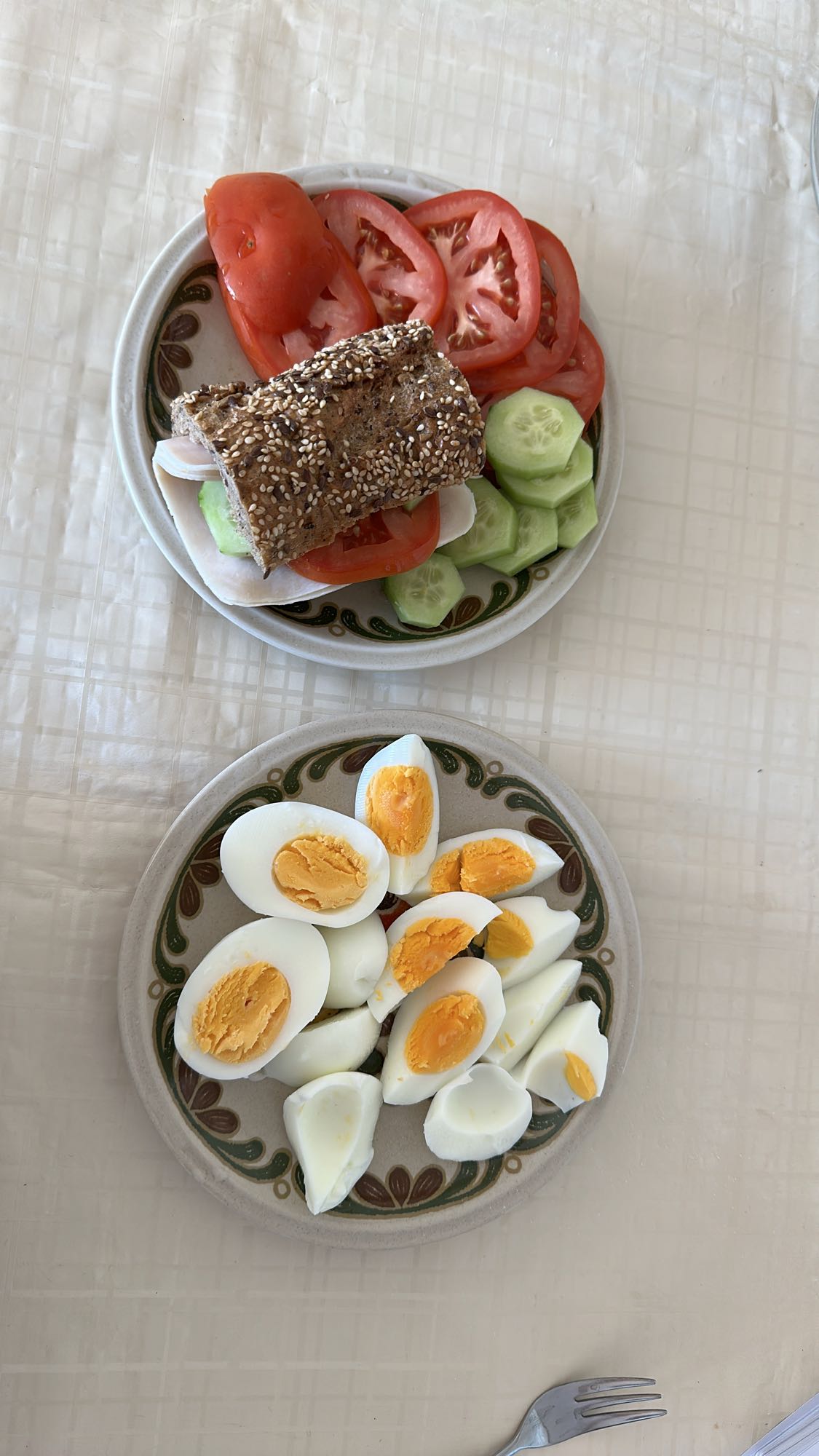 Boiled Eggs & Sandwich