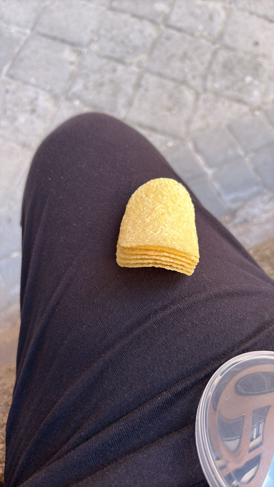 papas fritas apiladas