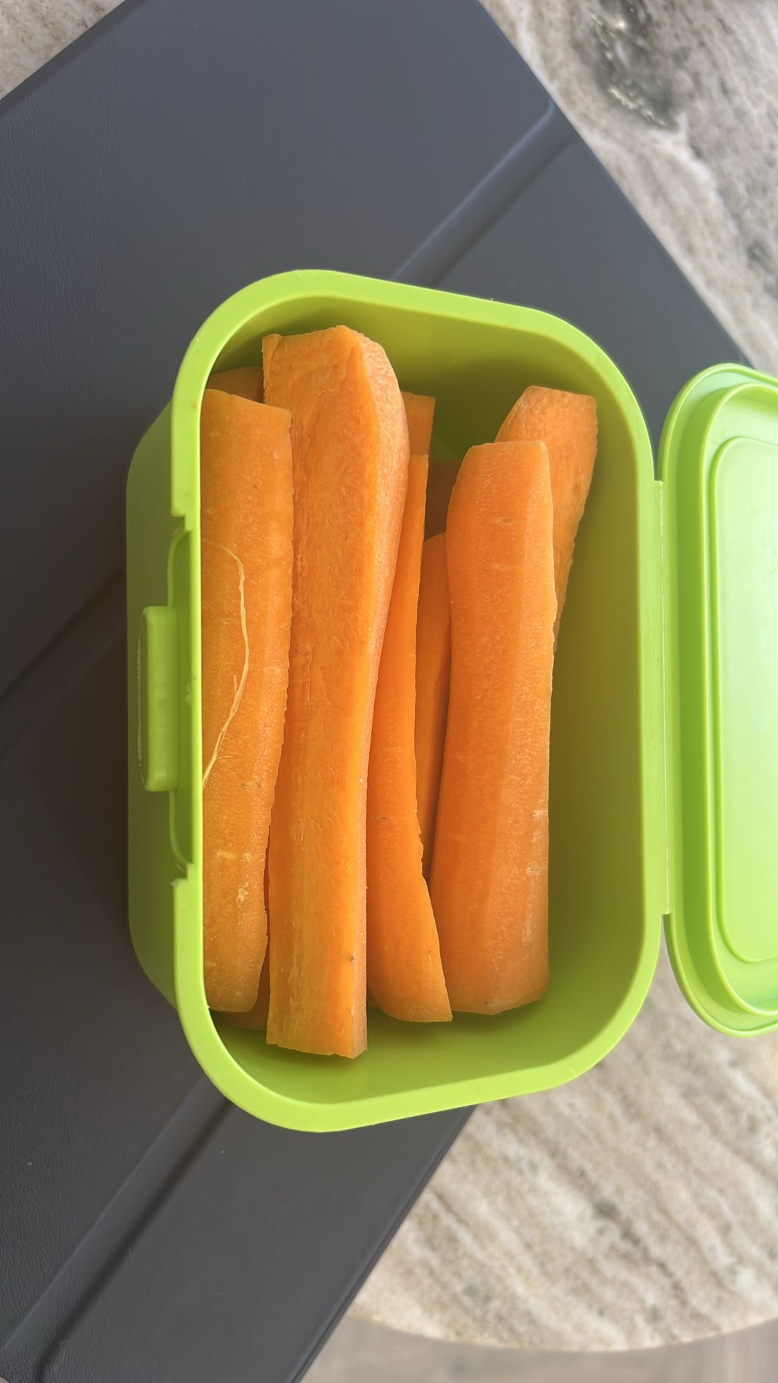 Carrot sticks snack