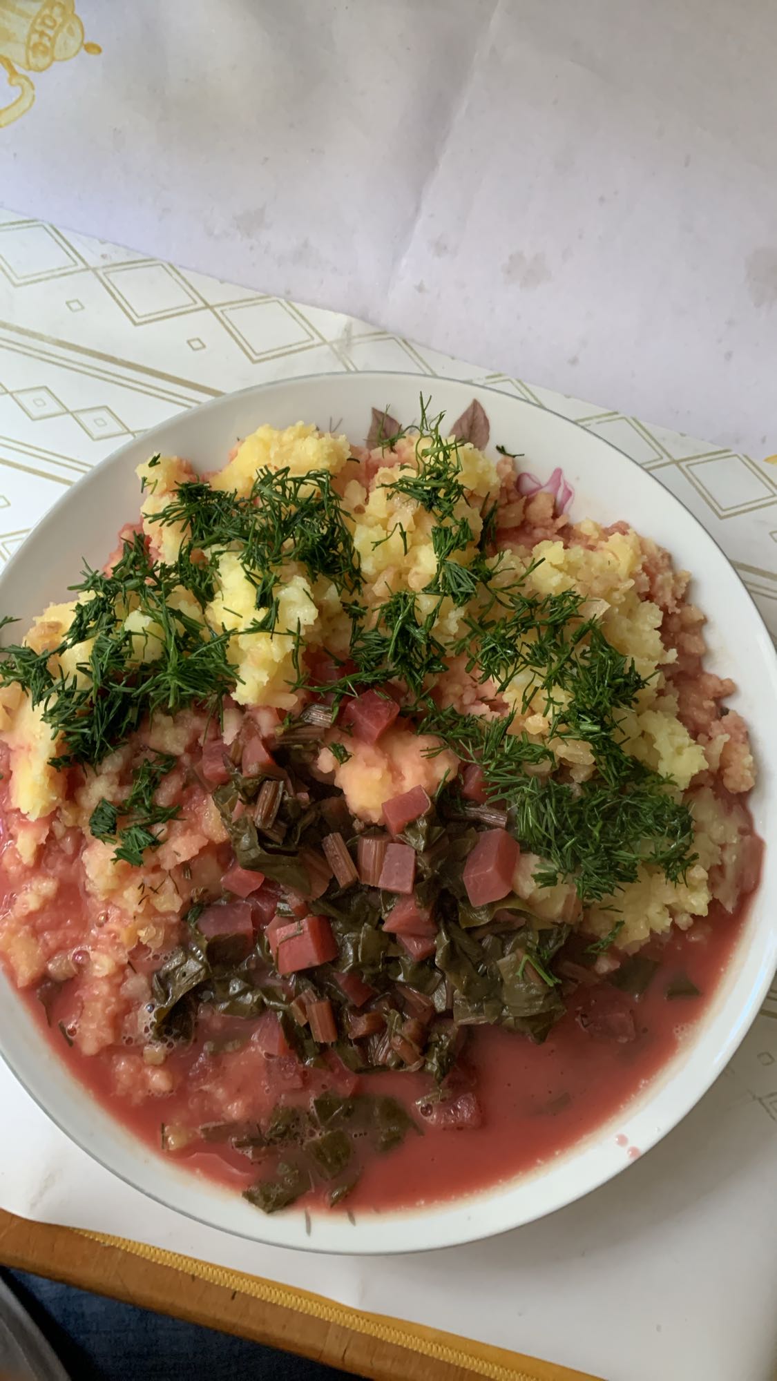 Ziemniaki z botwinką