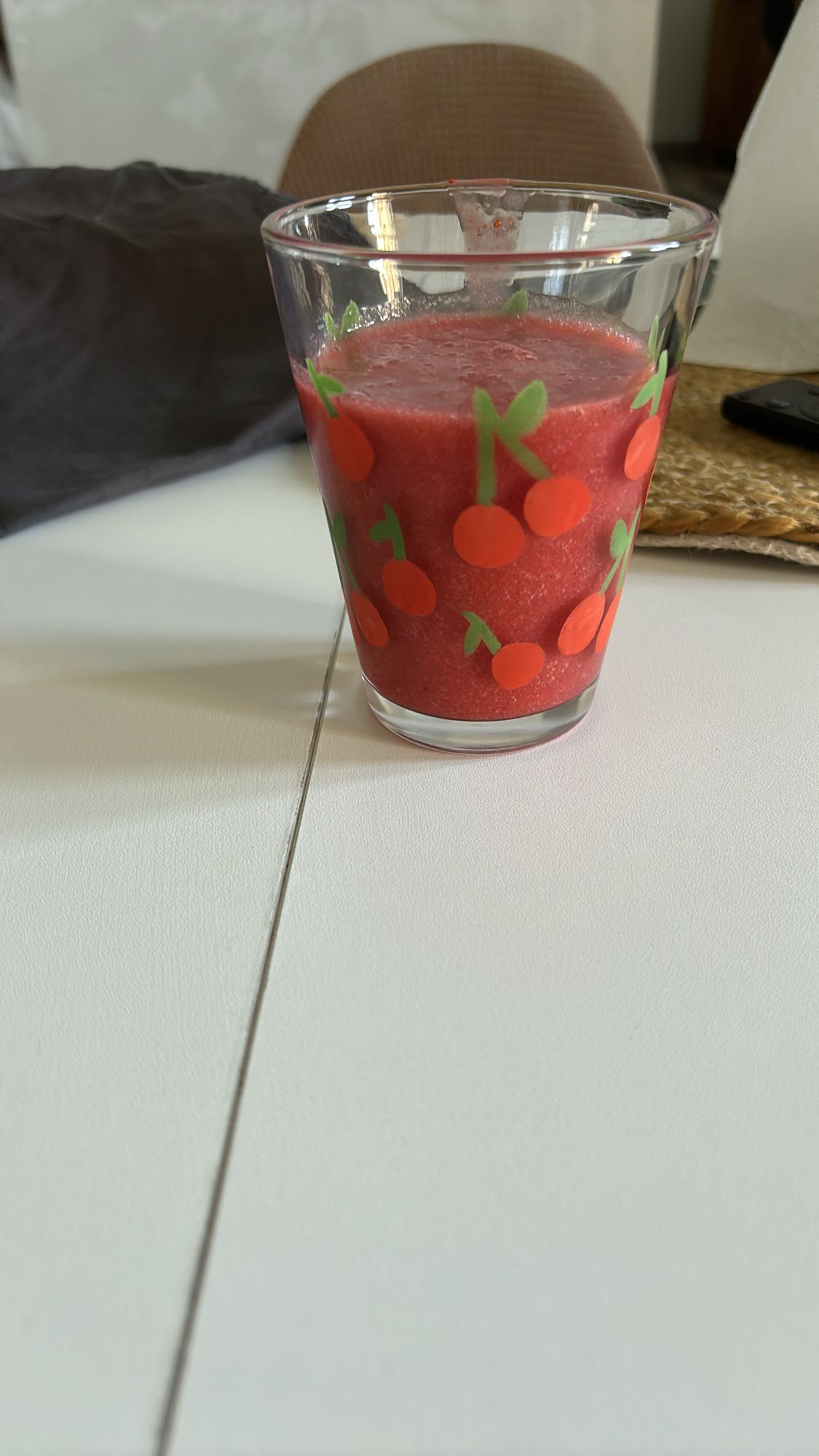 Smoothie aux fruits rouges
