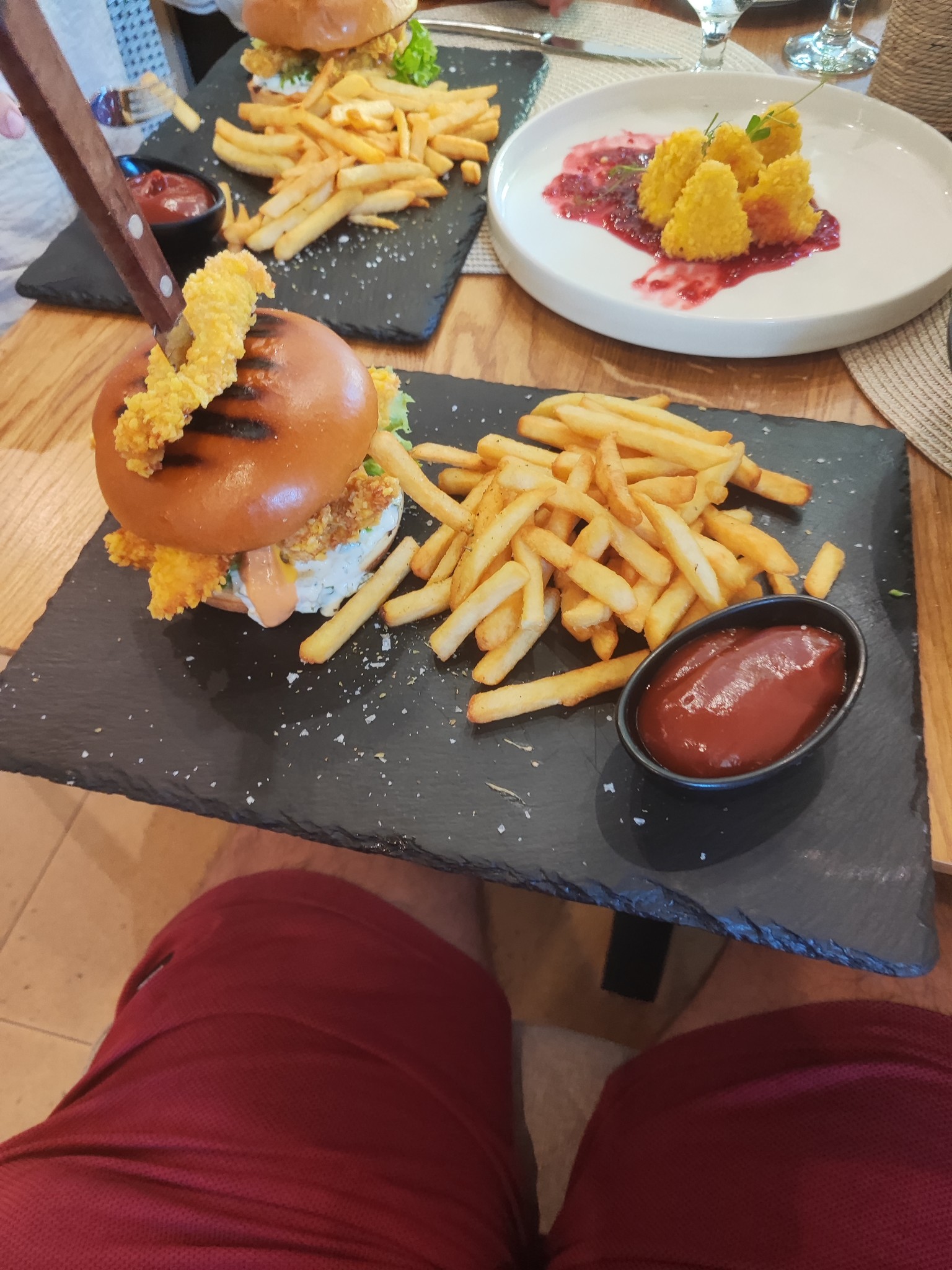 Chicken Burger & Fries