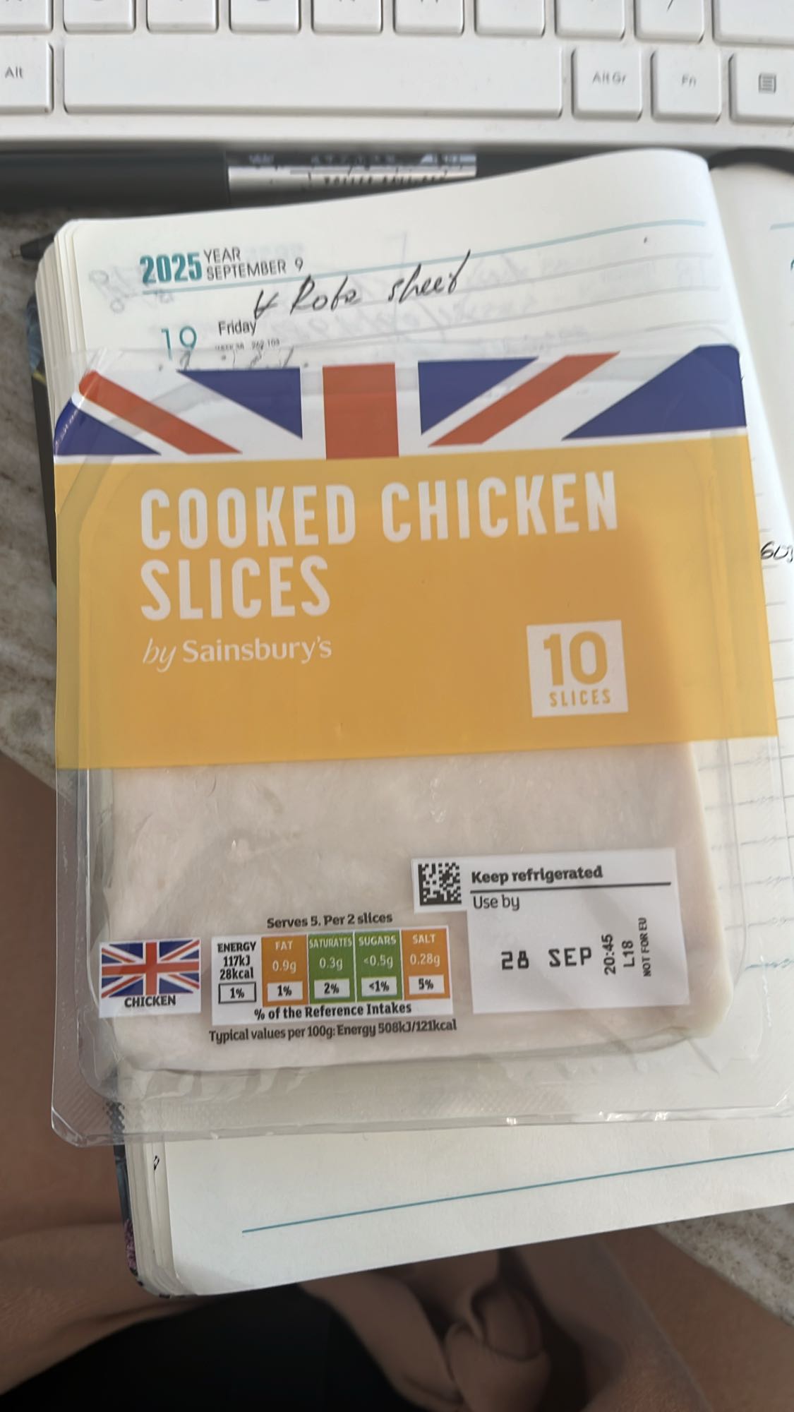 Cooked Chicken Slices