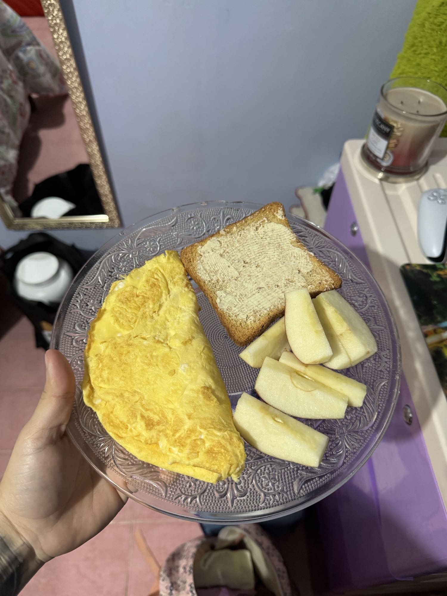 Desayuno con omelette