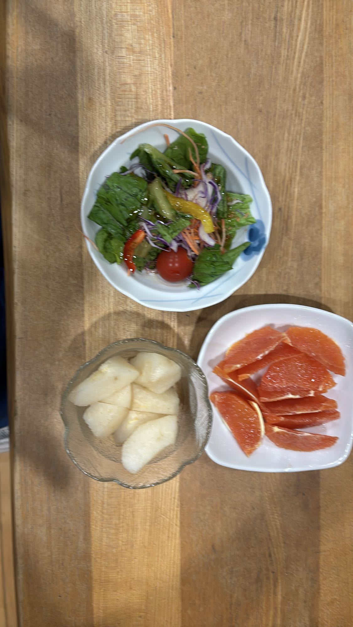 サラダとフルーツ