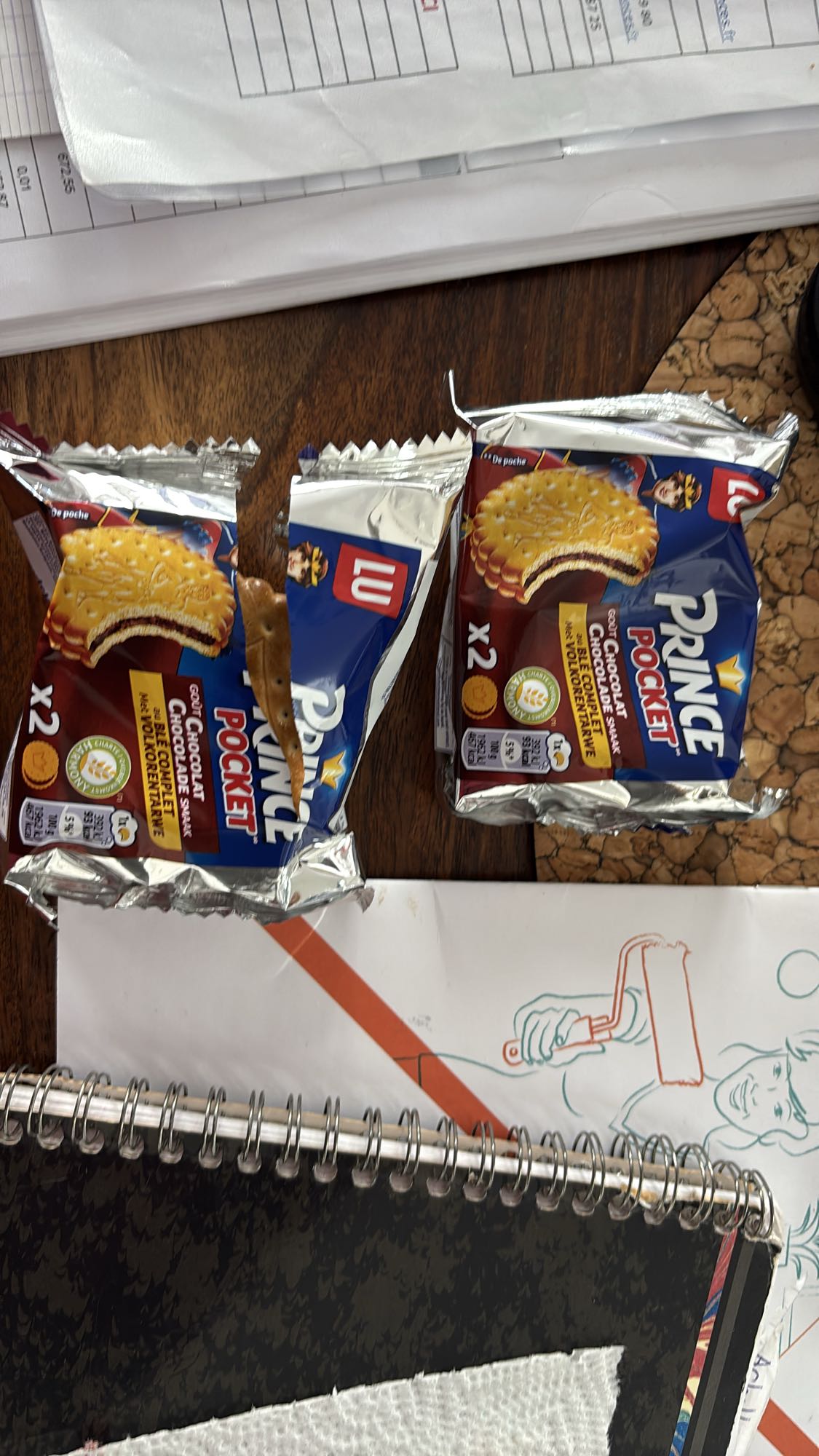 Prince Pocket biscuits