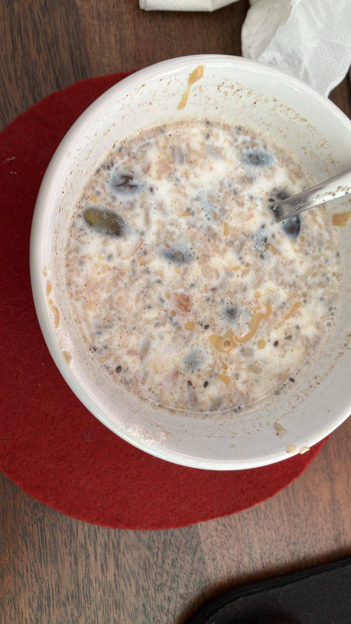 Granola com aveia e sementes