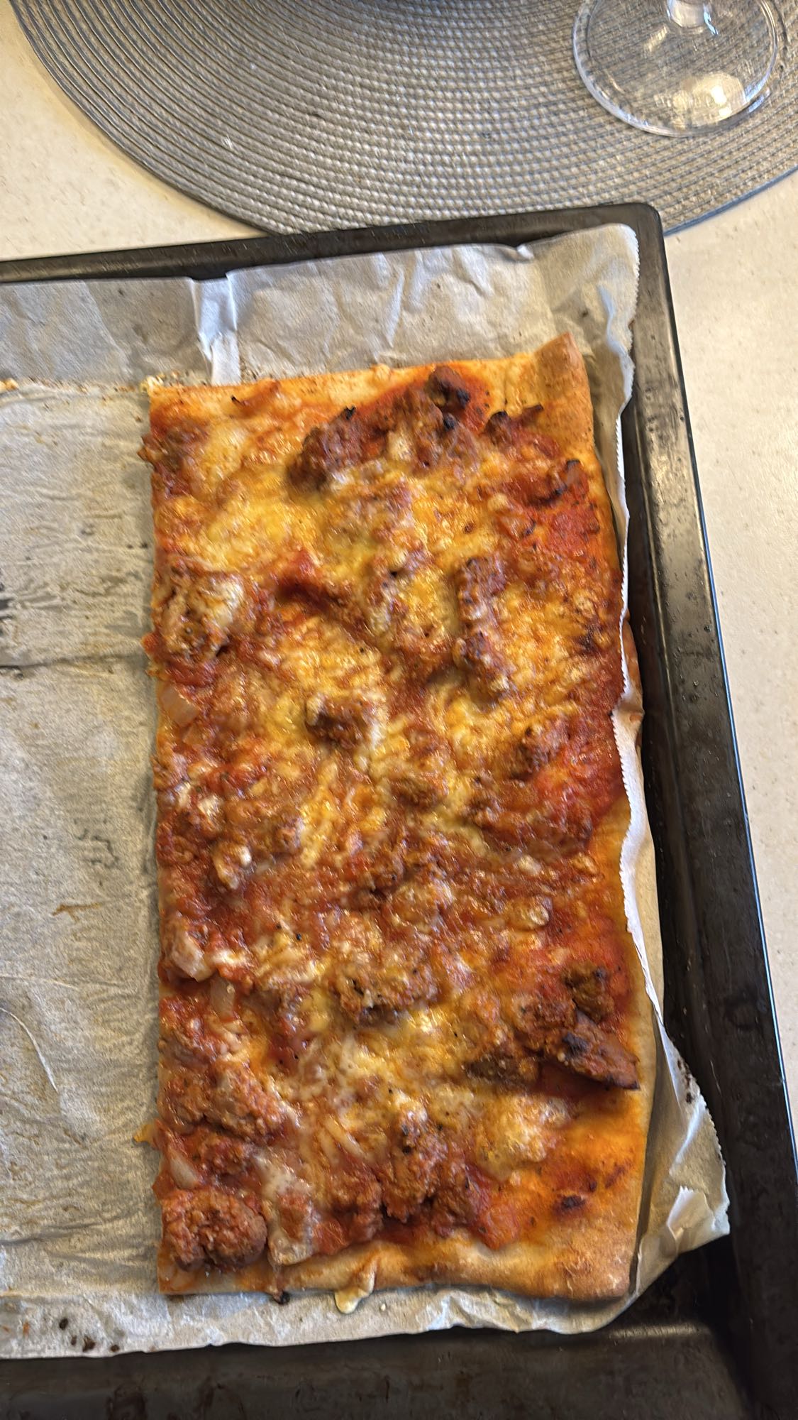 Pittsburgh med kyllingkjøtt og løk