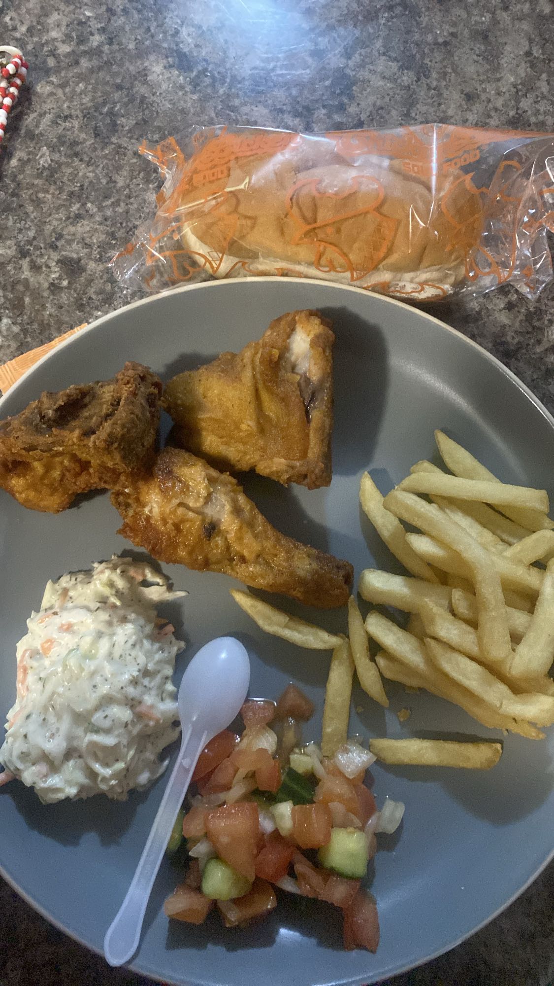 Fried Chicken Combo Plate