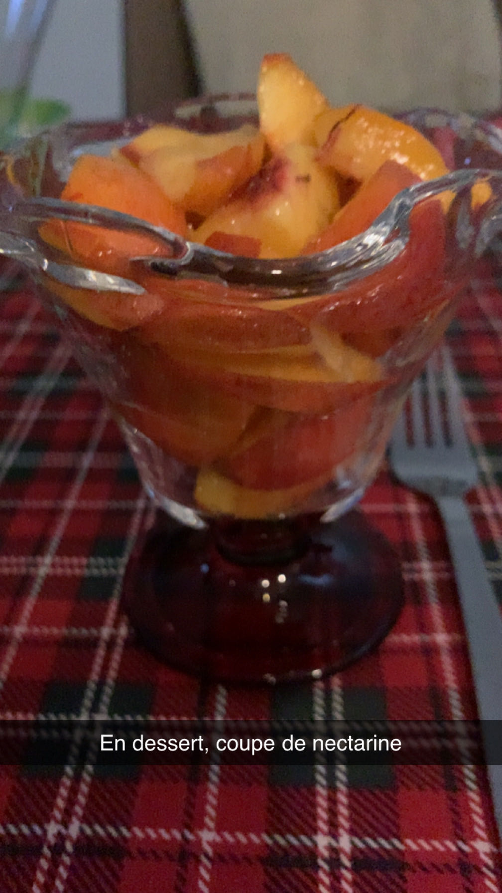 Coupe de nectarine