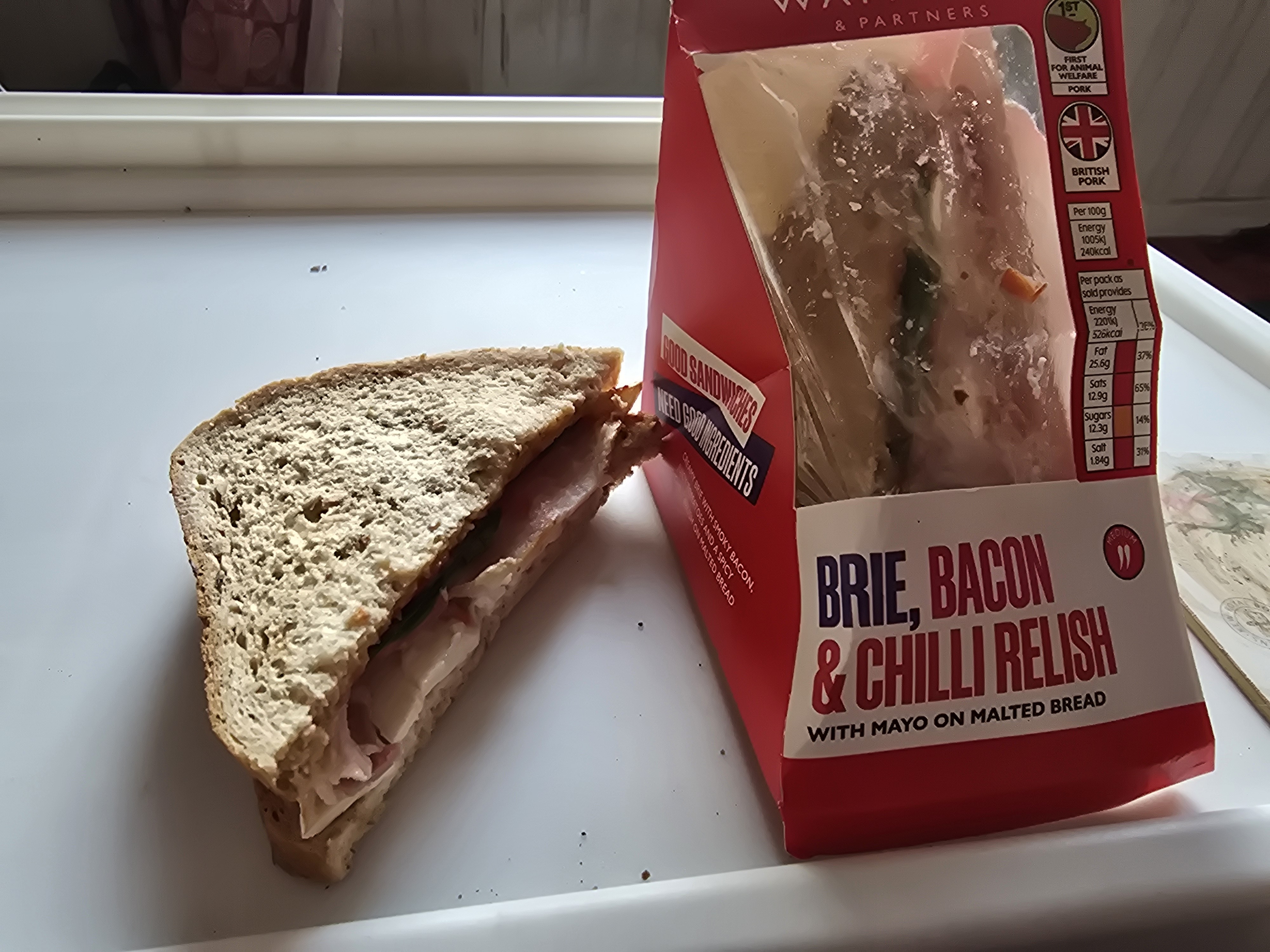Brie Bacon Chilli Sandwich