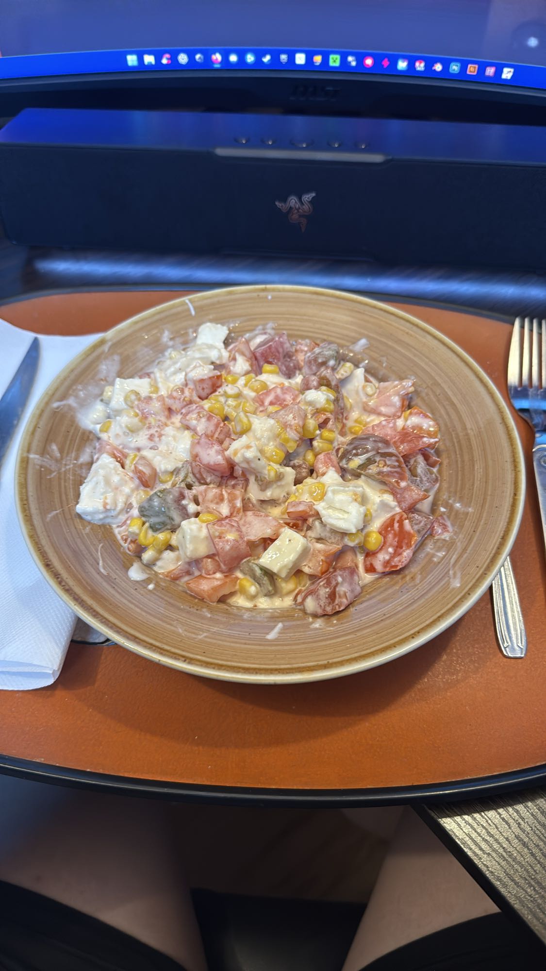 Salade crémeuse légumes