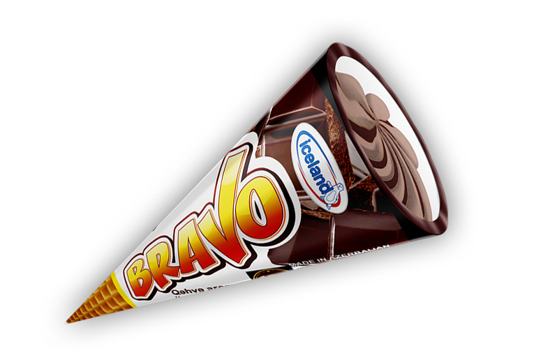 шоколадный рожок